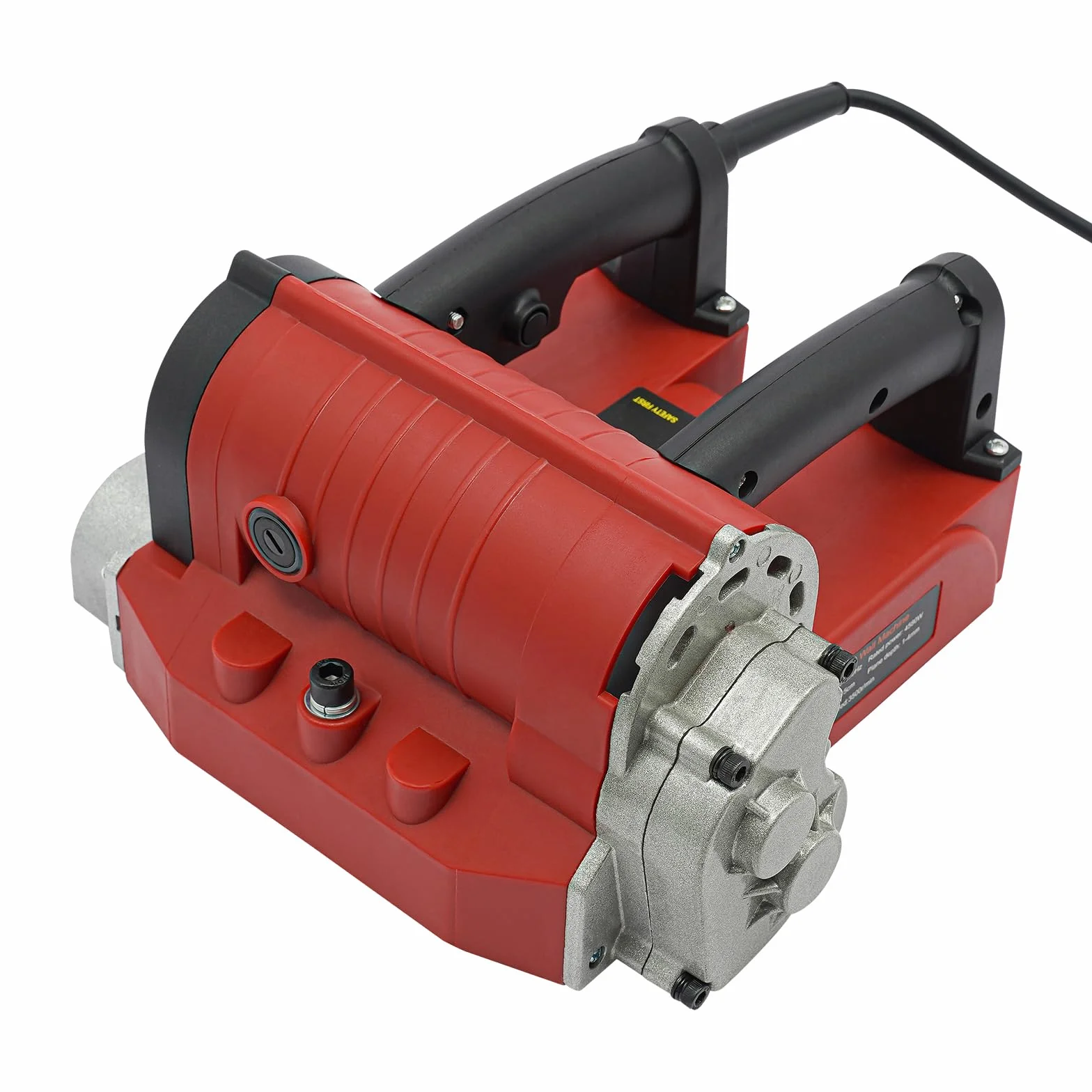 Elektryczna strugarka ścienna, strug elektryczny, strug ręczny 4580 W, 3500 obr./min, przenośna strug elektryczny, regulowana głębokość cięcia 1-4 mm, frezarka do betonu