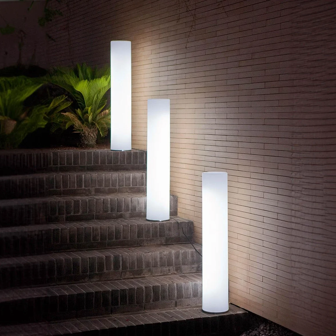 Lampa stojąca, MOOVERE kolumna lampa podłogowa 100cm IN&OUT światło białe