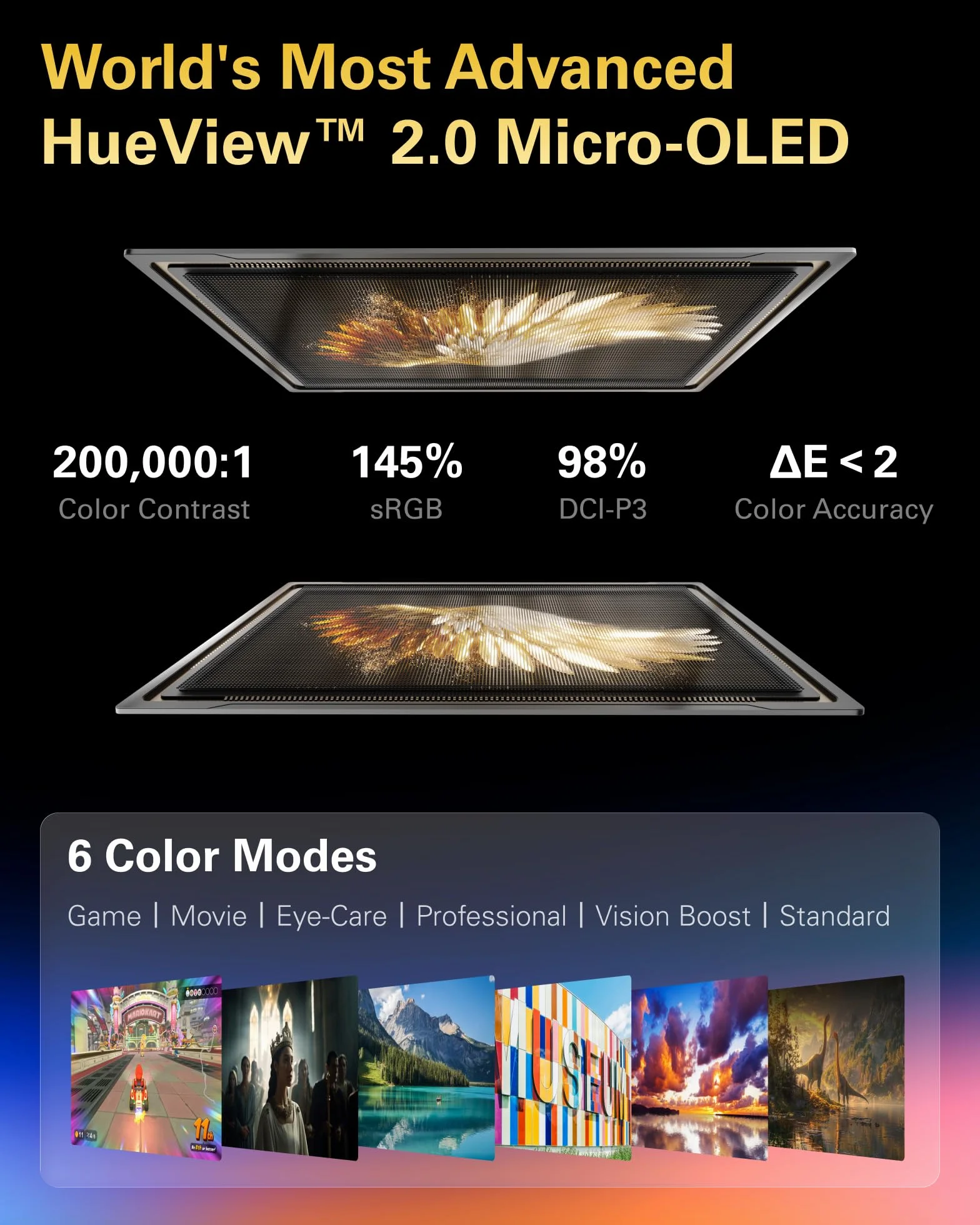 RayNeo Air 3s Pro Okulary AR XR 1200 nitów 120 Hz HueView 2.0 inteligentne okulary do gier