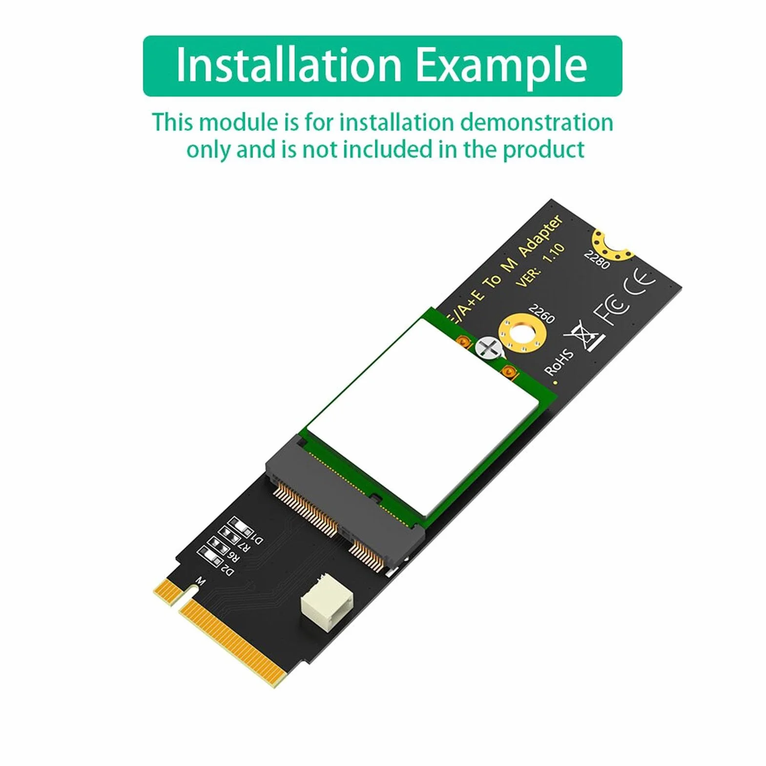 Karta M.2 NGFF A E Key WiFi Bluetooth 4.2 do Adaptera M.2 Key M SSD AX200/AX201/AX210