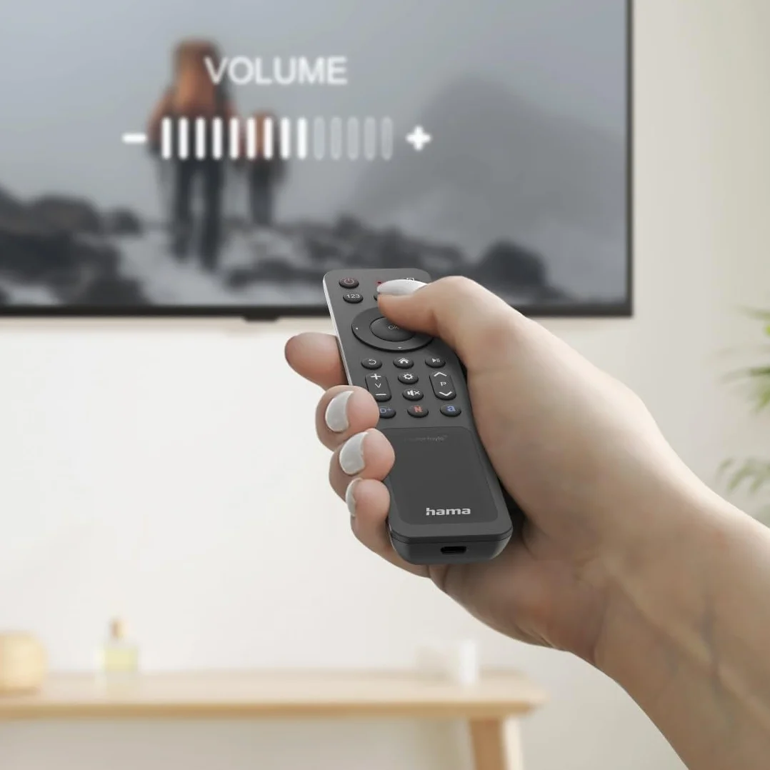 Pilot do telewizorów Samsung BT USB-C sterowany głosowo, ładowany solarnie, bezobsługowy, kompatybilny z asystentami głosowymi