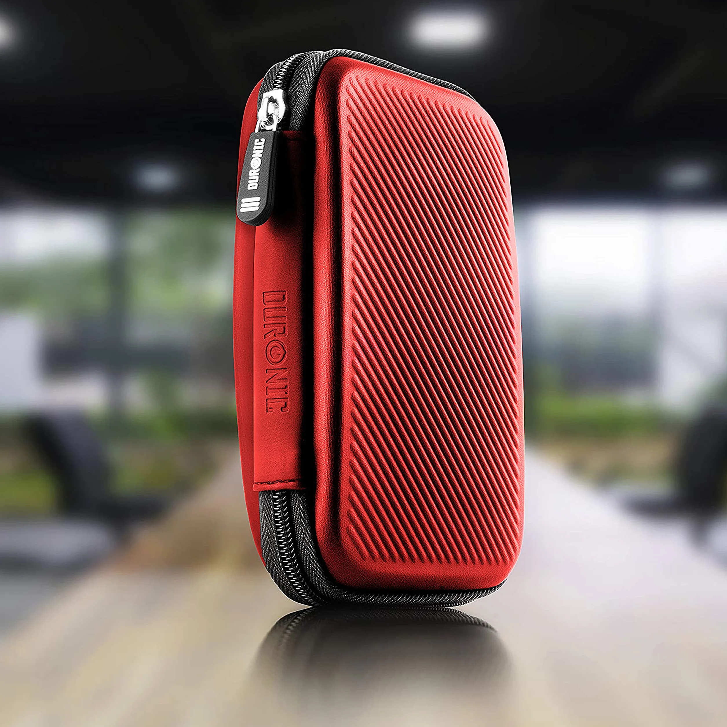 Duronic Etui na dysk twardy HDC2/RD czerwony przenośne EVA na zewnętrzny dysk twardy i kable odpowiednie dla Western Digital Toshiba Buffalo Hitachi