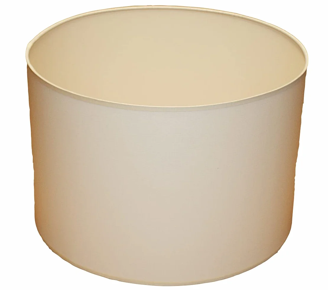Abażur 350x230 mm średnica x wysokość | Walec | Bawełna ecru (kremowa) | Pod oprawkę E27 (dużą) | Do lamp stołowych, podłogowych i wiszących, pojedynczych | Klosz 35 x 23 cm | Klosz 35 | Abażur 35