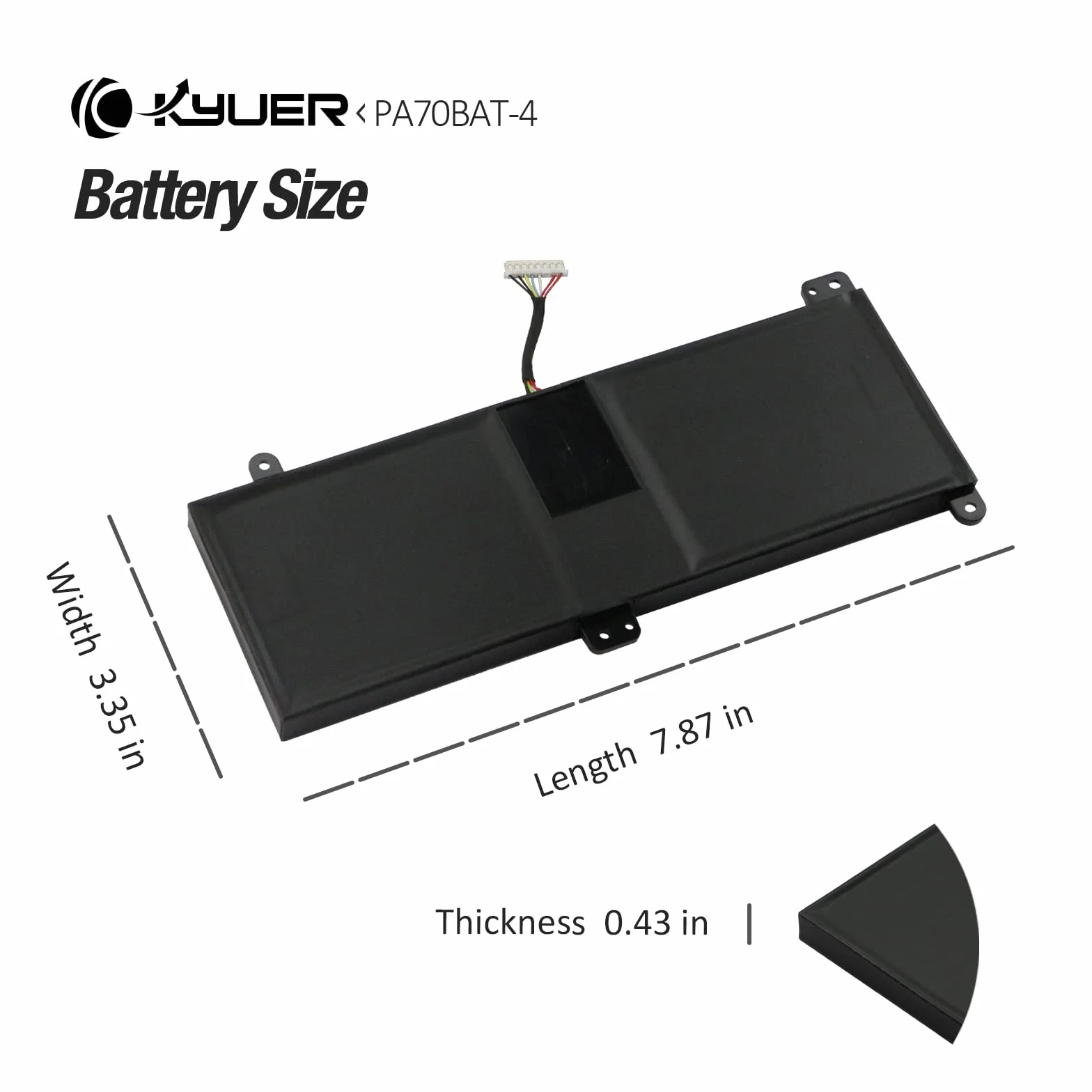 K KYUER 66Wh PA70BAT-4 Laptop Bateria do Powerspec 1710 Medion Erazer X7855 X7857 X7859 Sager NP8370 NP8373 NP8375 NP8375-S Clevo PA70HS PA71HP6 PA71HS PA71ES PA70HS-G PA71HP6-G PA71HS-G PA71ES-G