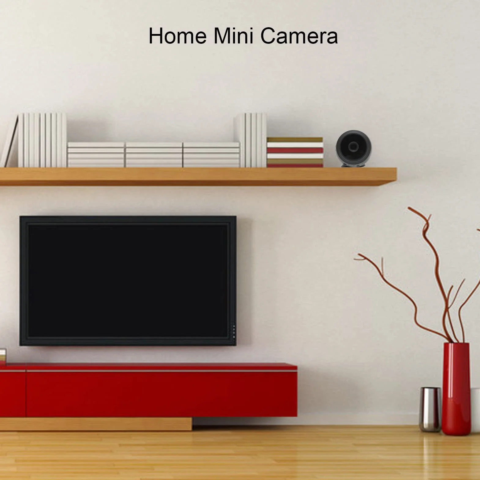 Mini Kamera WiFi 1080P Noktowizor Obrót 360° Mała Kamera Wideo Wbudowany Magnes Kontrola Aplikacji
