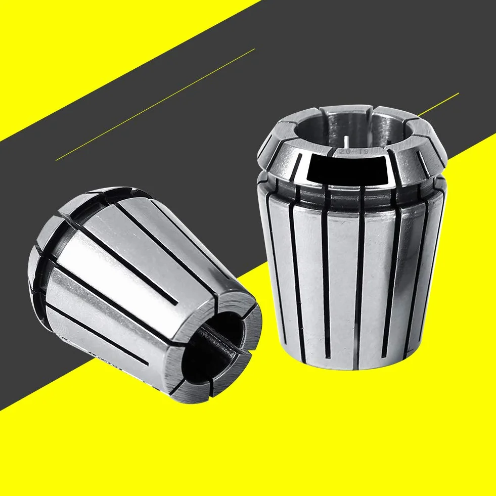 Zestaw tulei zaciskowych sprężynowych ER32 19 sztuk tuleje zaciskowe o wysokiej precyzji mocowania do grawerowania do frezarki CNC tokarka zakres mocowania od 2mm do 20mm