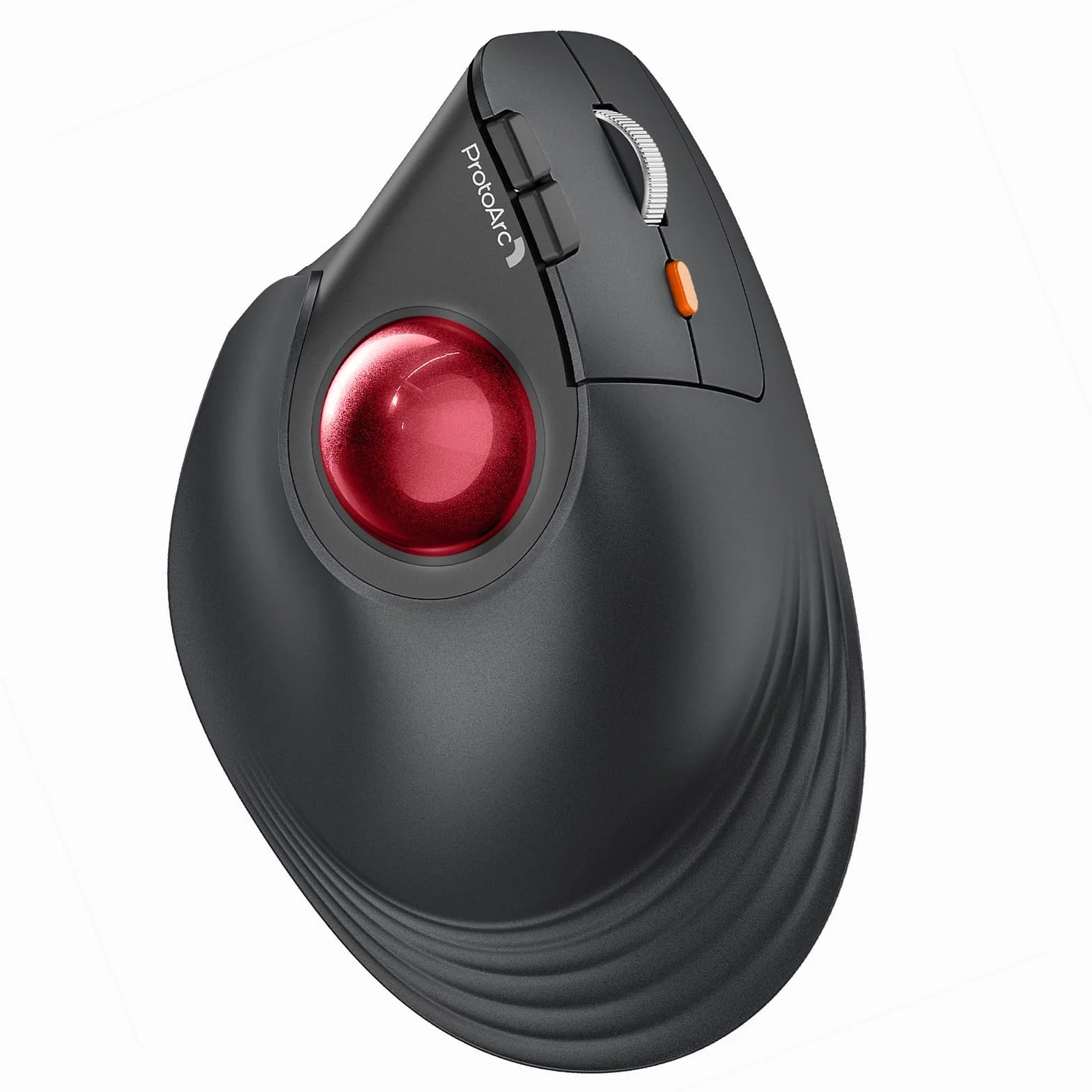 ProtoArc Pionowa bezprzewodowa mysz Trackball - EM05 ergonomiczna mysz kulkowa Bluetooth, 3 połączenia urządzeń do iPada, Maca, Windows PC