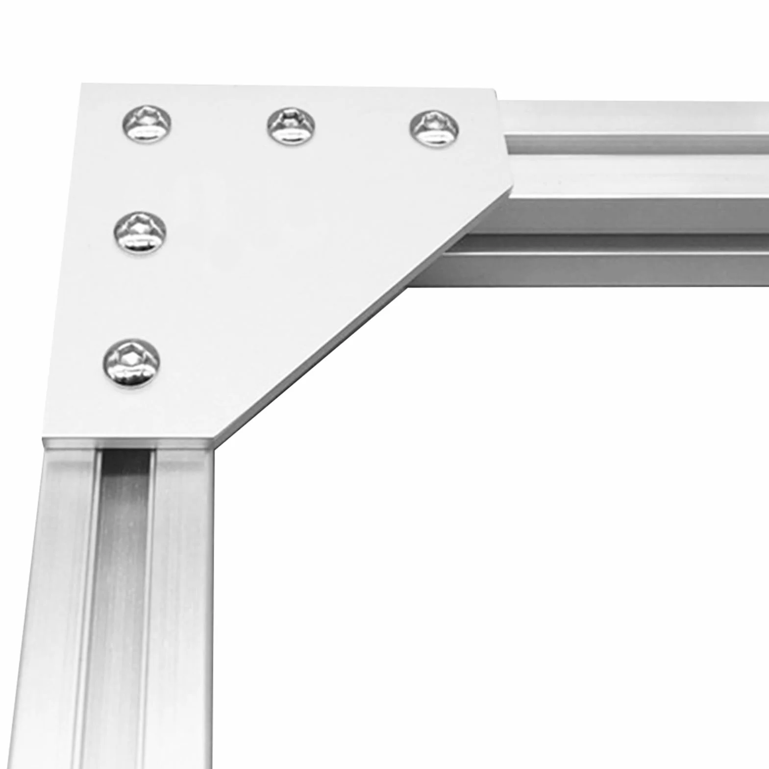 8 zestawów aluminiowych profili wytłaczanych z serii 10 wsporników narożnych 1010 90 stopni kątowe złącza L z nakrętkami i śrubami z rowkiem T do 2,5 cm x 2,5 cm 1 cala 10/10 gniazdo