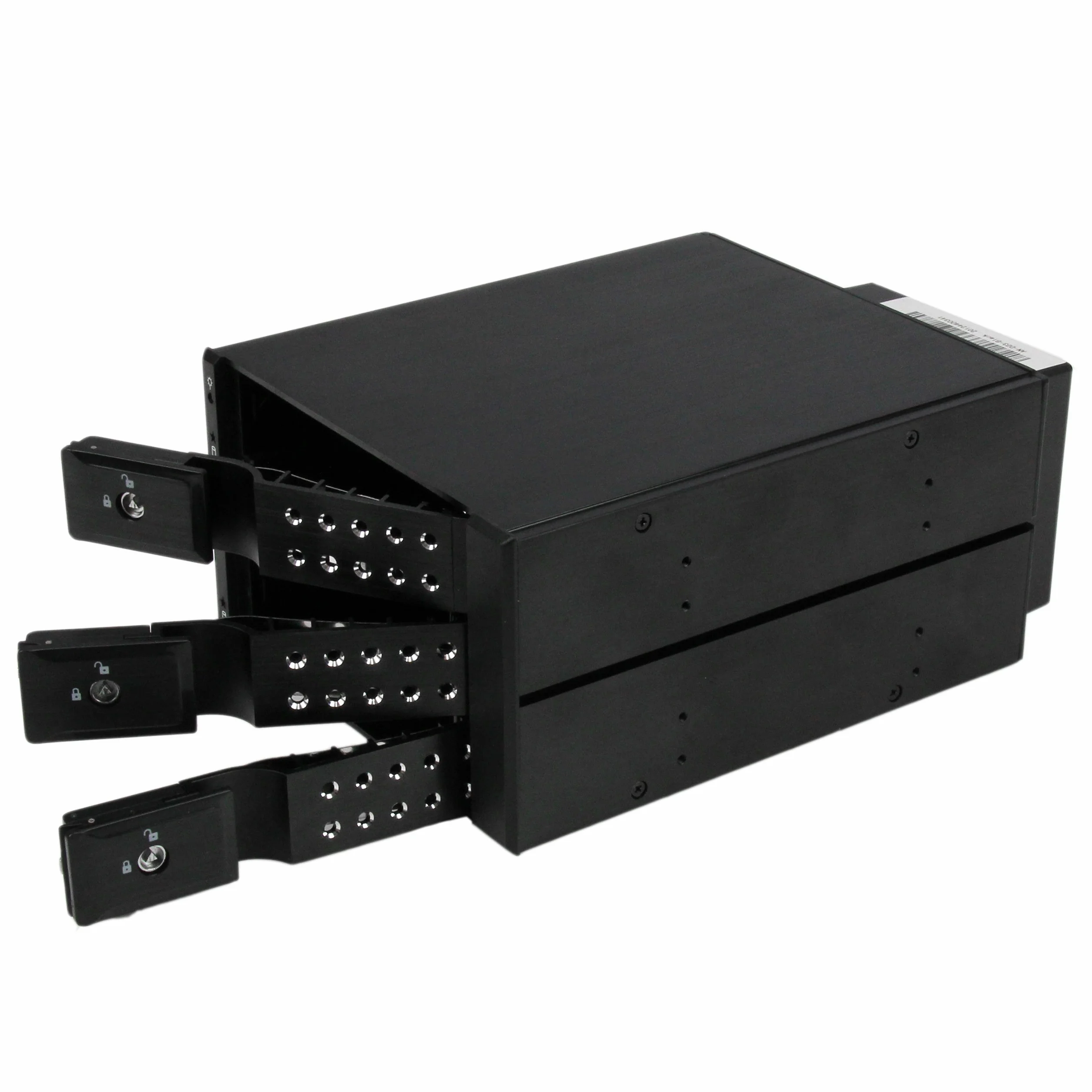 Aluminiowy tylny panel z gorącą wymianą 3,5 cala SAS II/SATA III 6 Gb/s HDD 3-kieszeniowy