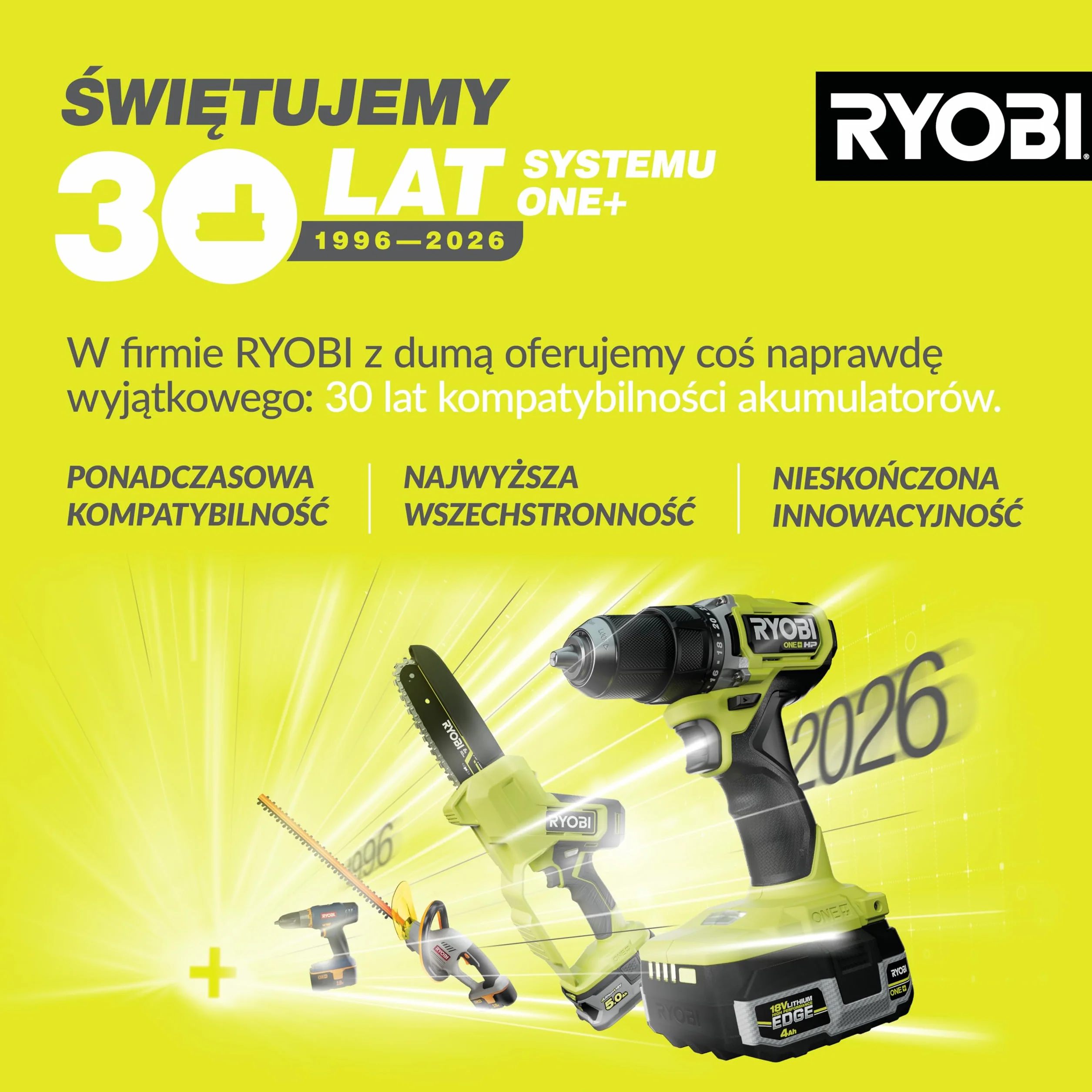 Ryobi Akumulatorowy Klucz Udarowy R18IW3-0, 18 V, 400 Nm, Uchwyt 1/2", 3 Ustawienia Prędkości, Światło LED