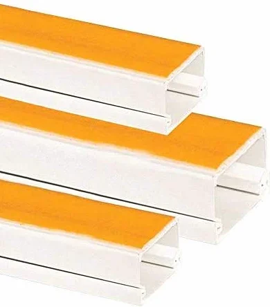ENVA® Elektryczny przewód kablowy, biały samoprzylepny do malowania kabel do bagażnika PCW i drut schludny plastikowy przewód elektryczny mini bagażnik (2, 60 x 40 mm)