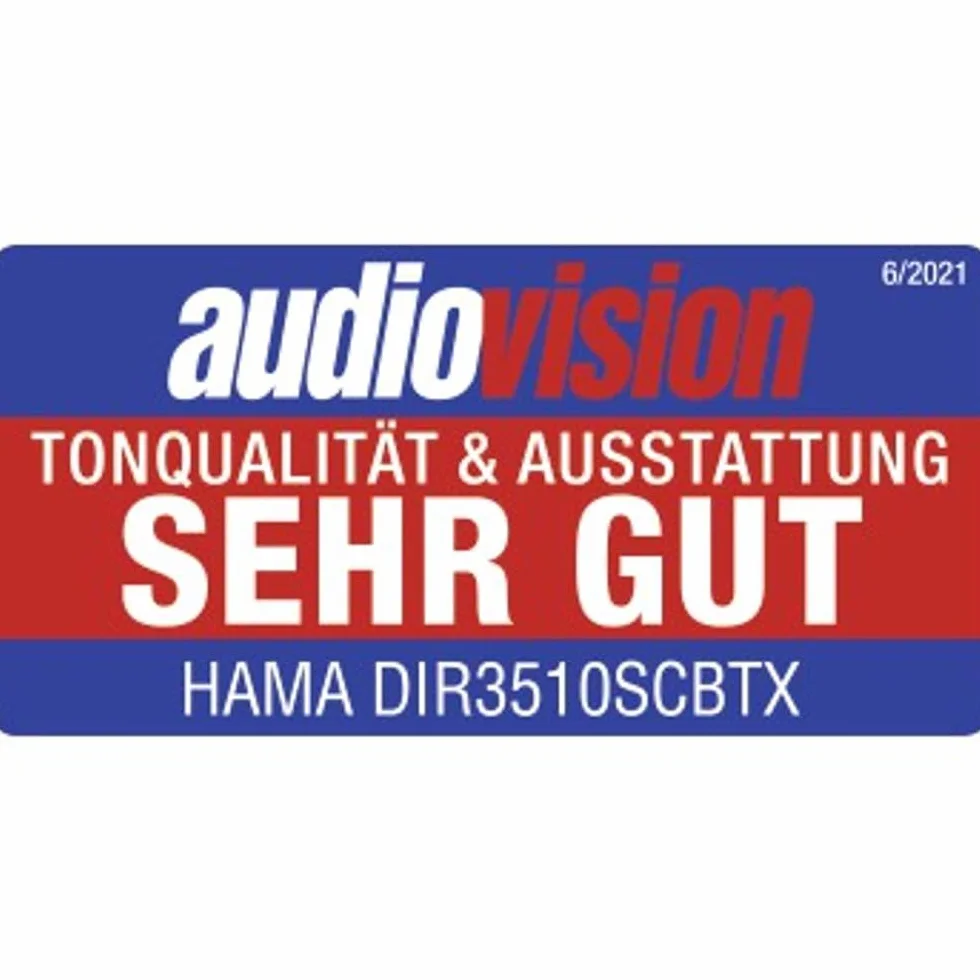 Hama Radio cyfrowe i internetowe FM DAB DAB+ Bluetooth 40W stereo alarm czarny