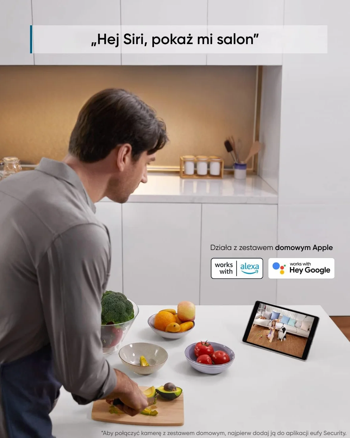 eufy Security Solo IndoorCam C24, Wewnętrzna kamera dozorowa 2K, WLAN, wykrywanie osób, kamera IP, asystent głosowy, czujnik ruchu, noktowizja, brak kompatybilności z HomeBase