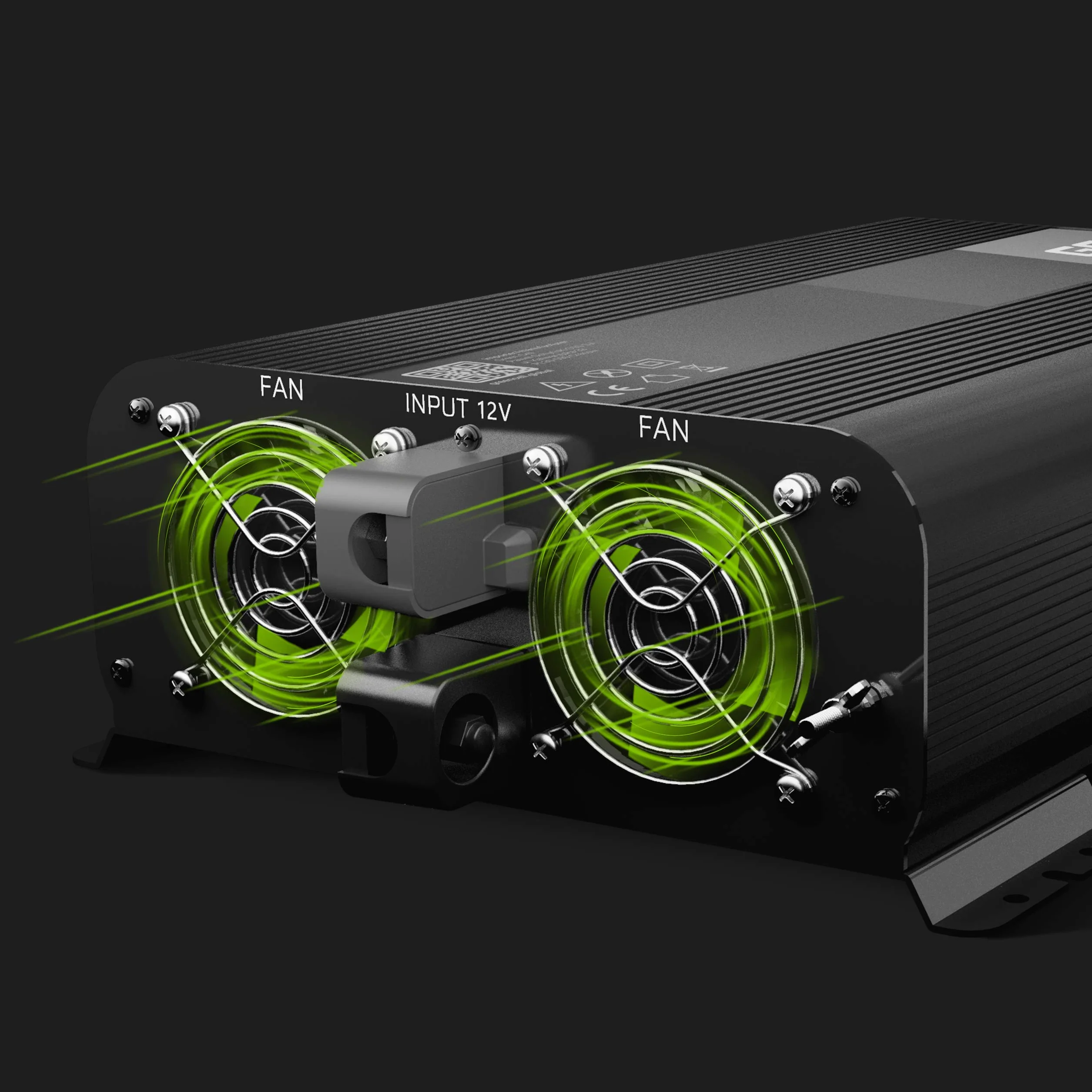 Green Cell PRO 2000W/4000W 12V do 230V Przetwornica Czysty Sinus Inwerter
