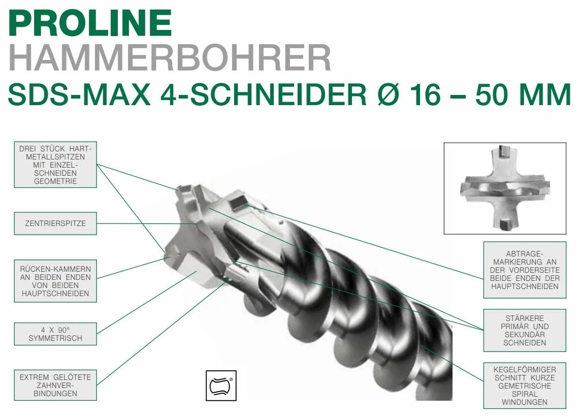 HIKOKI SDS-Max Bohrer 22x800mm (GL920mm)