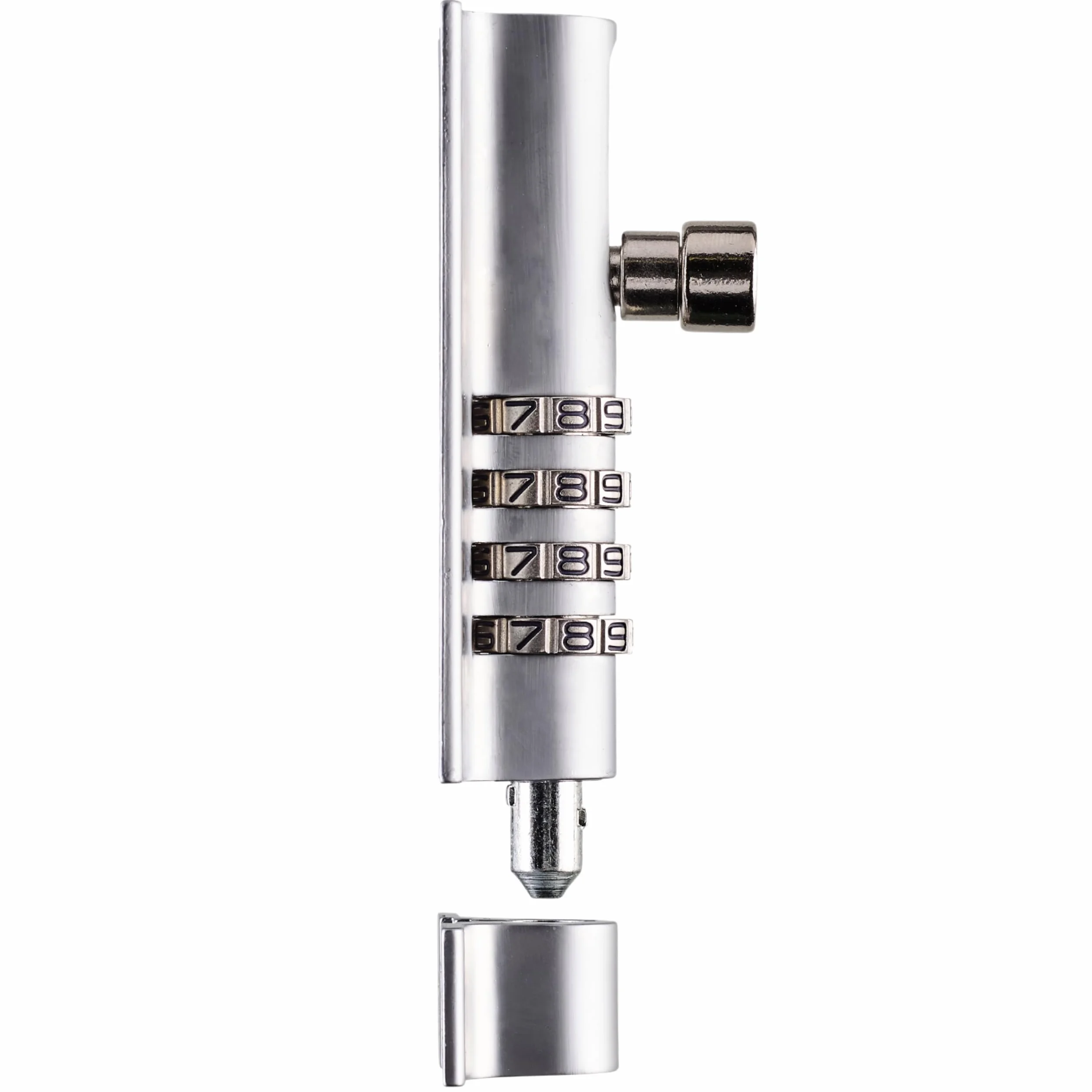 Squire Combi Bolt Zamek do drzwi (COMBI4) - 4-kołowa śruba blokująca - odporna na warunki atmosferyczne korpus odlewany ciśnieniowo, śruba ślizgowa odporna na manipulację - zamek do bramy bezpieczeństwa do domu i garażu (chrom, 120 mm)