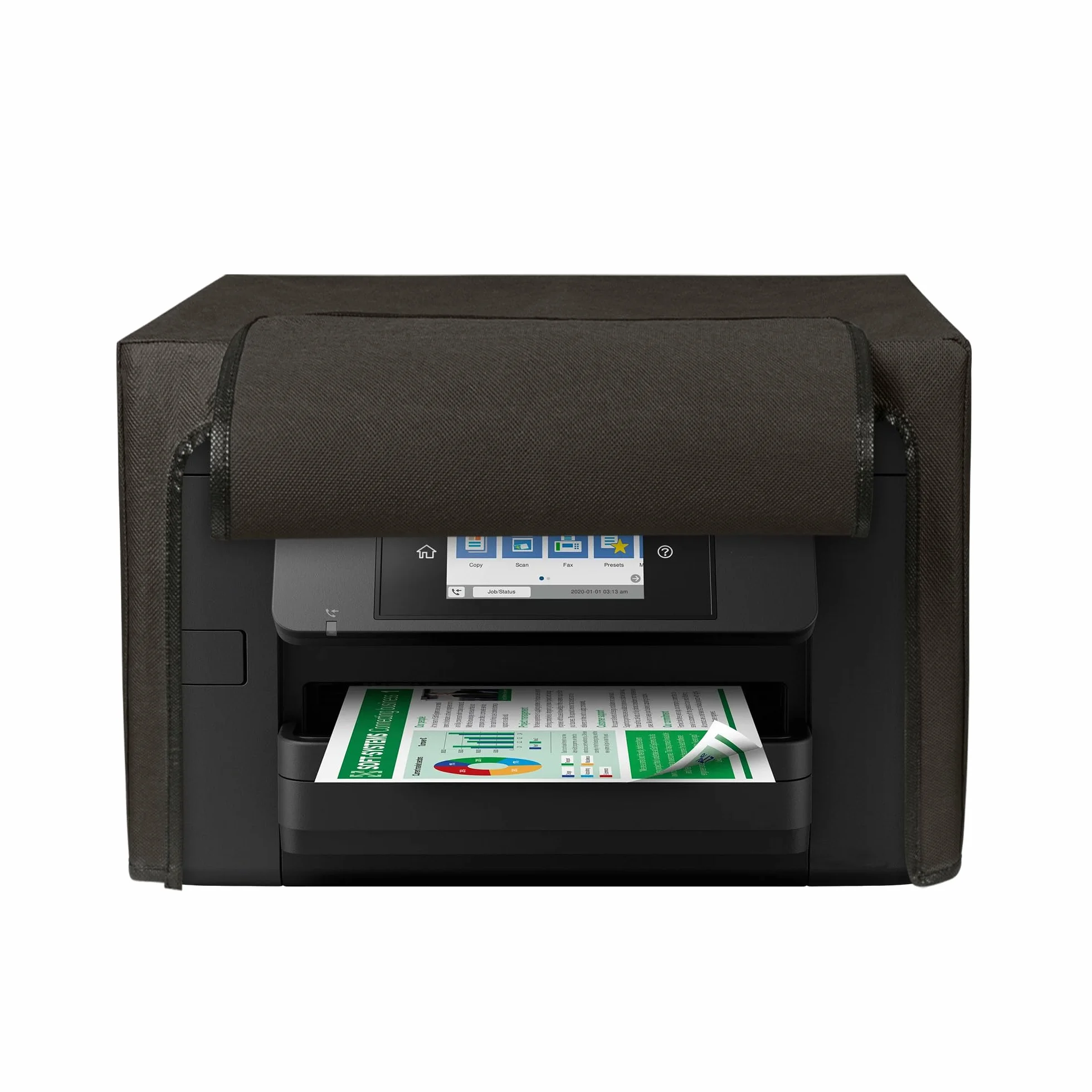 kwmobile Osłona przeciwpyłowa kompatybilna z Epson Workforce WF-4820 - etui na drukarkę, pokrowiec ochronny z tkaniny, ciemnoszary