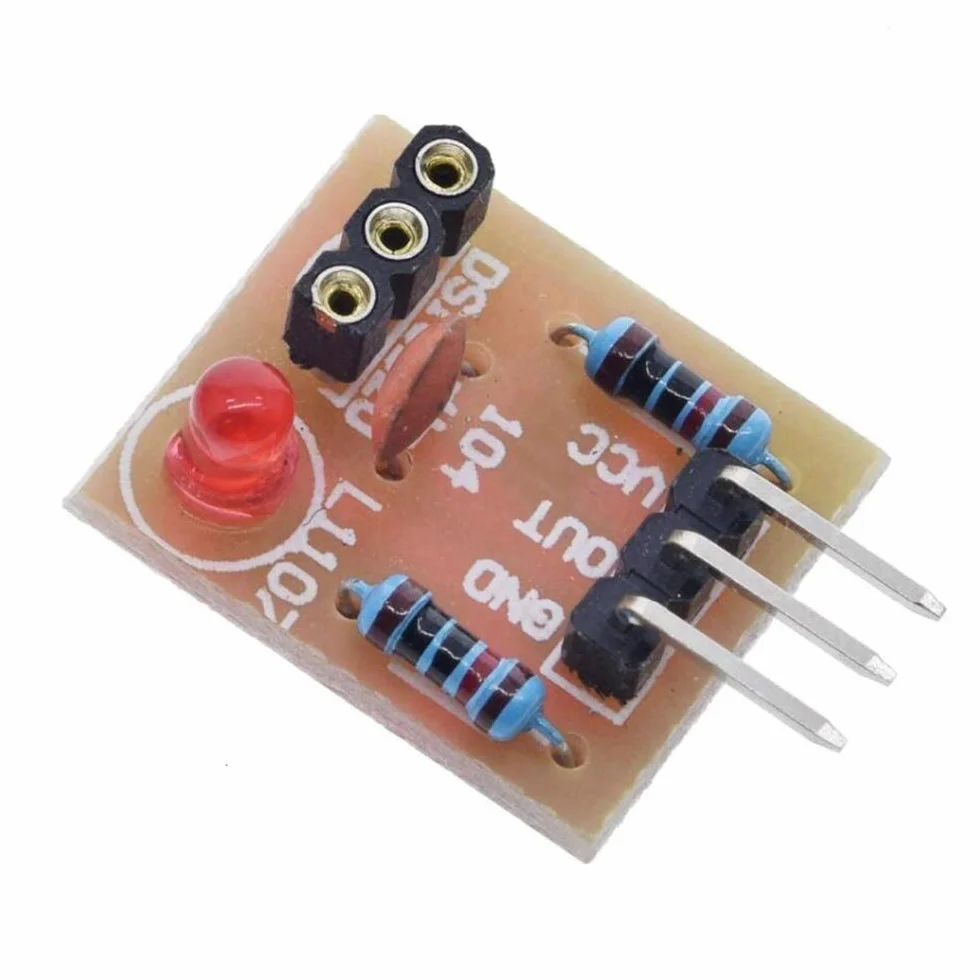 Moduł czujnika laserowego 4 szt. niemodulator tuba odbiornik laserowy do Arduino z 4 szt. KY-008 650nm moduł nadajnika laserowego, kabel Dupont