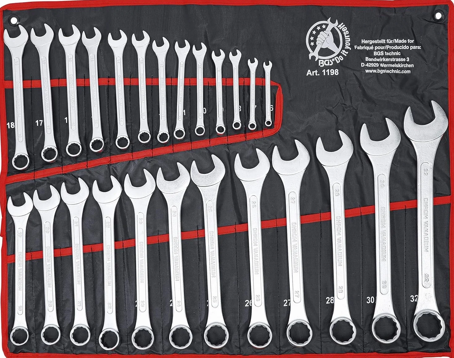 KS Tools 917.0779 1/4"+3/8"+1/2" Zestaw Kluczy Nasadowych, 179-szt & BGS Diy 1198 | Zestaw kluczy płasko-oczkowych | 6-32 mm | 25 szt.