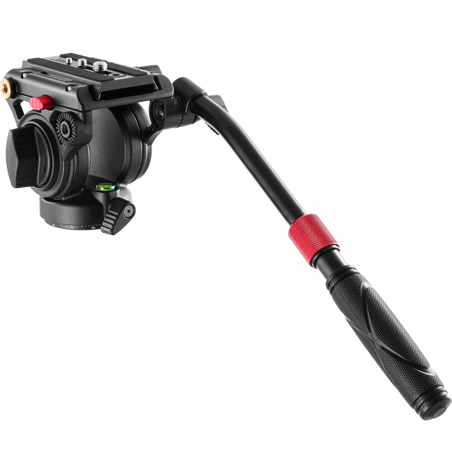NEEWER Głowica płynu statywu wideo z płytą szybkiego zwalniania, kompatybilna z Manfrotto, ⌀55 mm, 6 kg