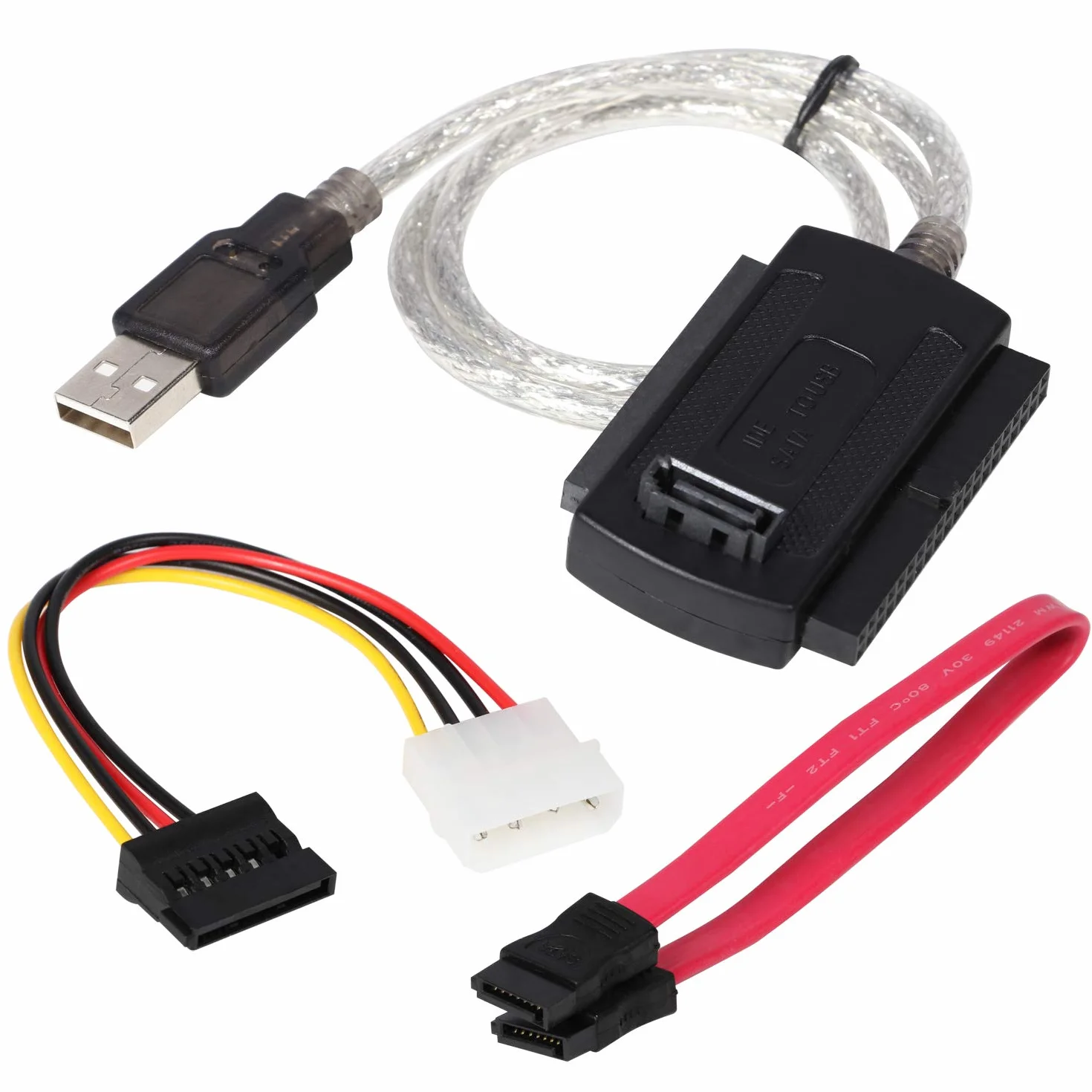 DIGIFLEX Kabel adaptera SATA IDE na USB do dysku twardego HDD - 2,5/3,5 - obsługuje dysk twardy SATA, dysk twardy 2,5 cala, dysk twardy 3,5 cala, CD-ROM, DVD-ROM, CD-RW, urządzenie COMBO, DVD-RW do