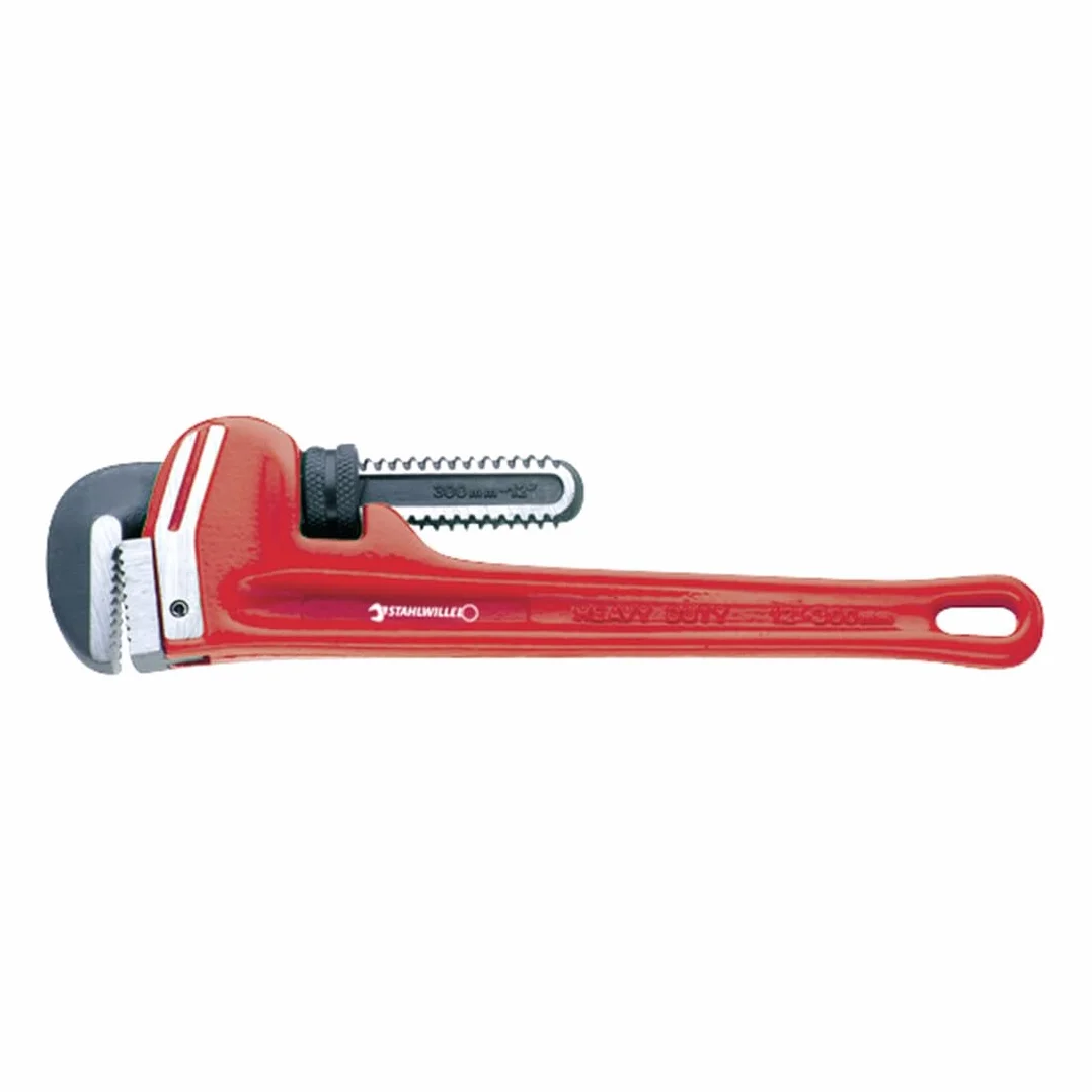 Stahlwille 65580450 6558 klucz do rur o dużej wytrzymałości, typ II, kategoria A, czarna głowica lakierowana, rozmiar 450 cm, rozmiar 450 mm