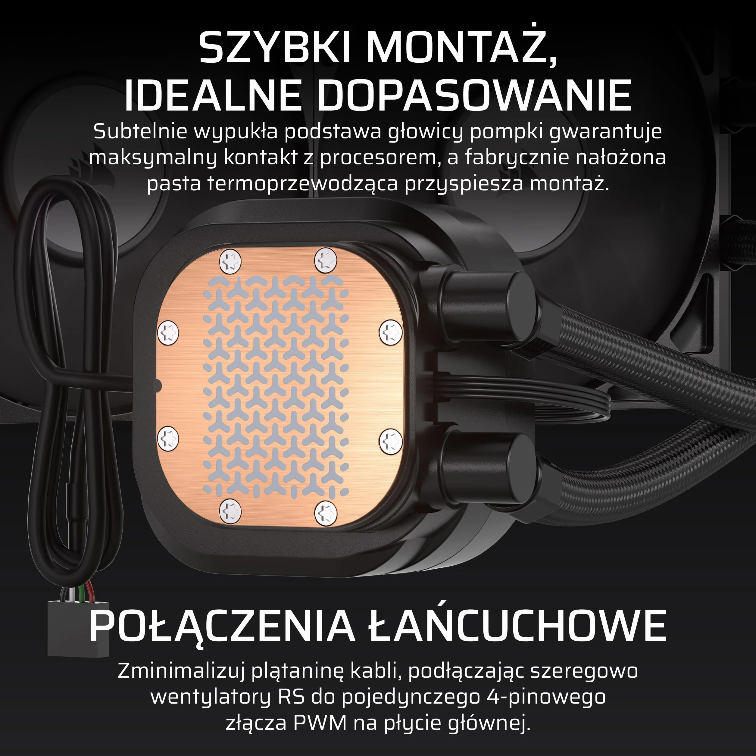 CORSAIR NAUTILUS 360 RS LCD Układ Chłodzenia CPU Cieczą 360mm AIO Intel LGA 1851/1700 AMD AM5/AM4 Czarny
