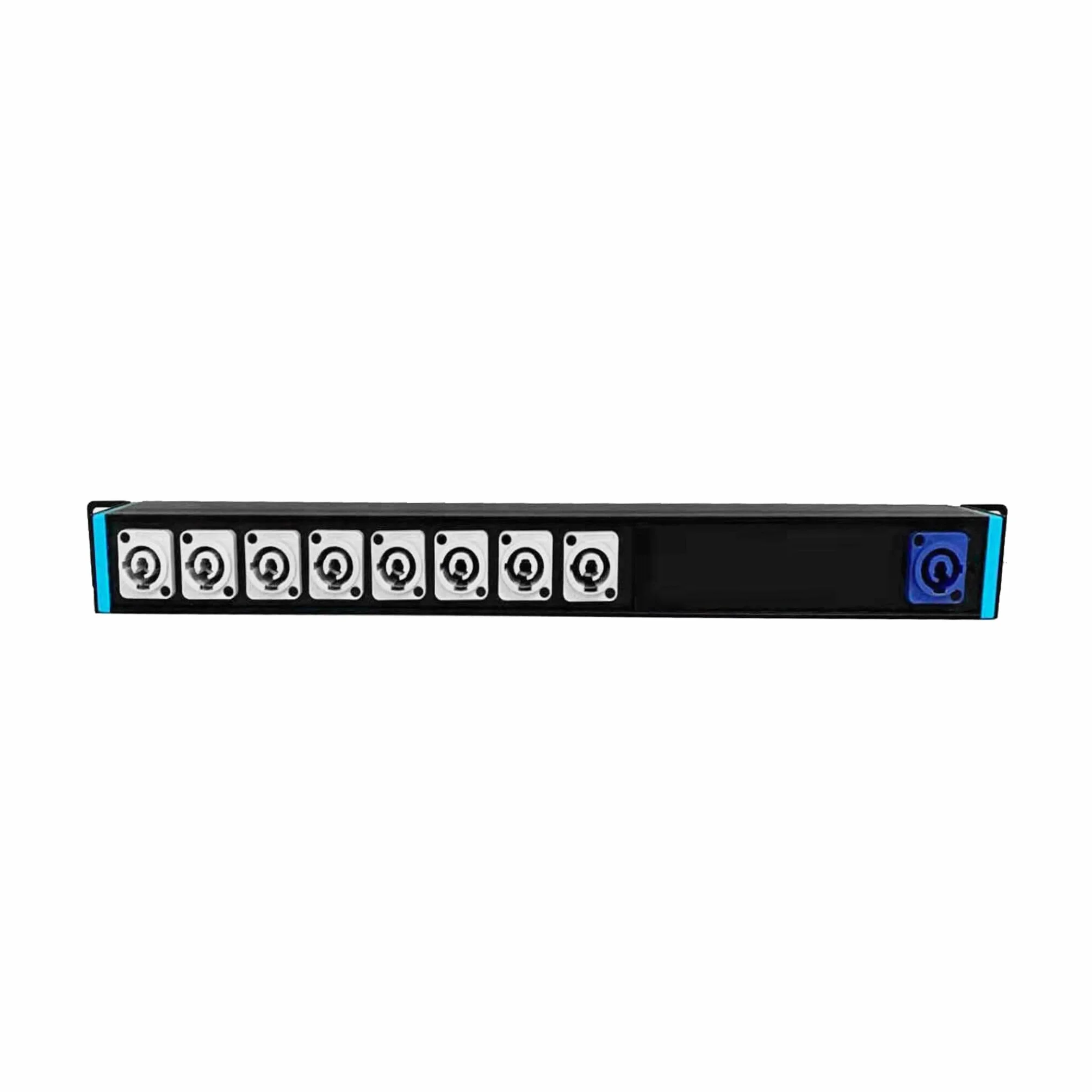 Infitronic - INSV1010 – 19 cali PDU 8-krotna listwa zasilająca 1 HE rozdzielacz zasilania Power Twist z ochroną przed przepięciem + 2 x ładowanie USB