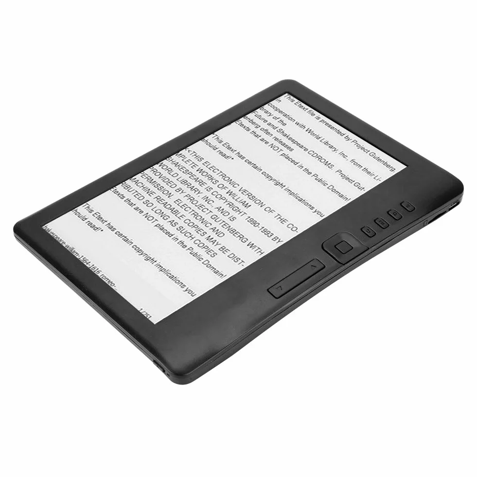 Cyfrowy czytnik e-booków, przenośny 7-calowy czytnik e-booków BK7019 ARM9 kolorowy ekran wbudowana bateria 2100 mAh obsługuje kartę TF 17.8 cm TFT LCD (8G)