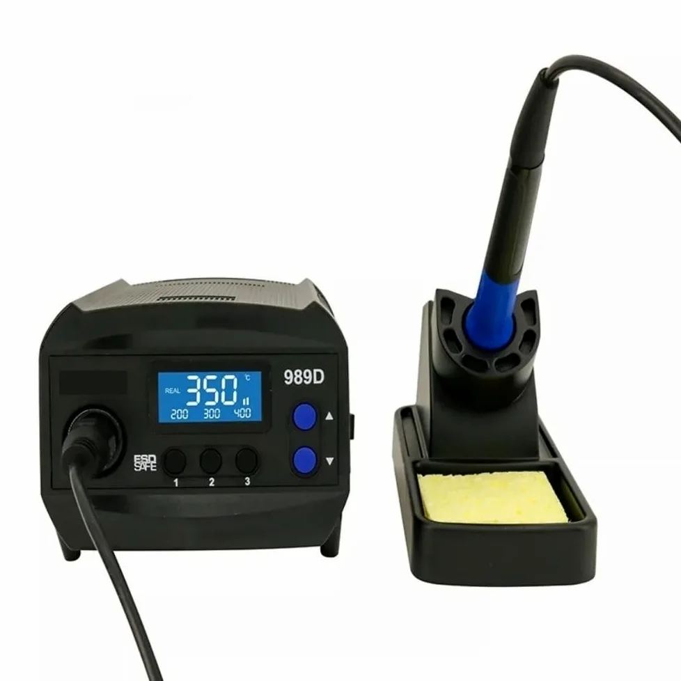 Stacja lutownicza, Stacja lutownicza Smart Precision SMD AT-989D, zestaw do lutowania stałotemperaturowego 65 W z grotem 900M-T