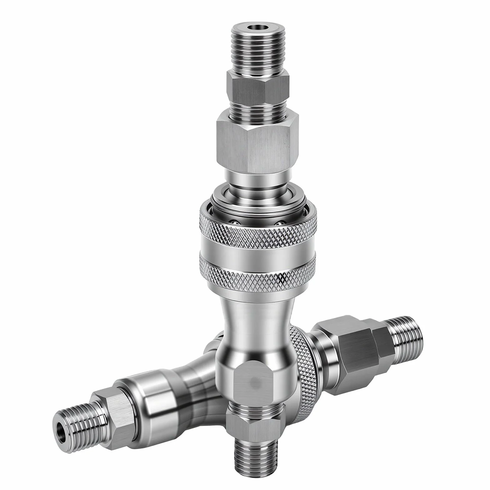 Luocute Hydrauliczny Adapter do Szybkiego łączenia, M14 żeński na Męski | do minikoparki, 2 zestawy złączy metrycznych do osprzętu kompaktowego, zestaw do konwersji złączy hydraulicznych z gwintem