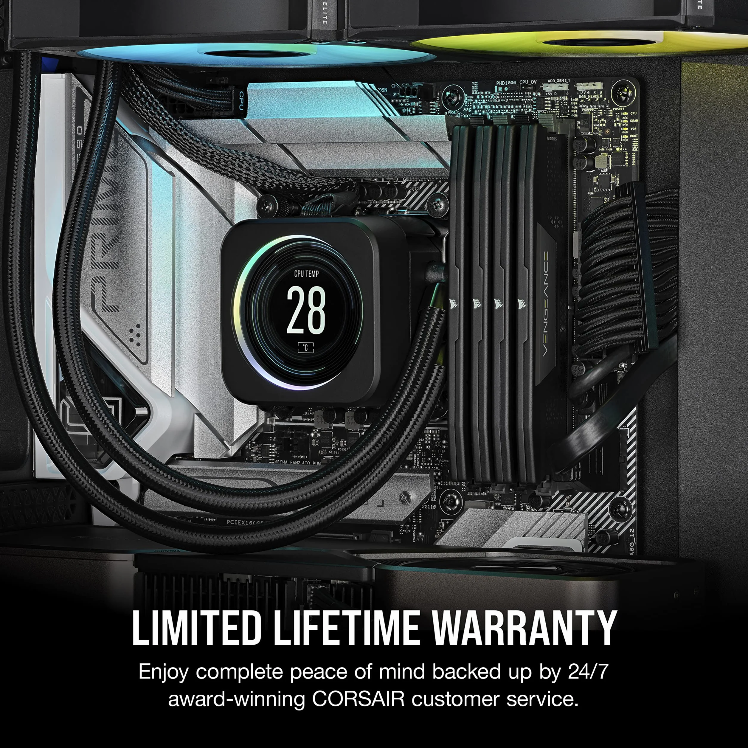 Corsair Vengeance DDR5 32GB (2x16GB) 4800MHz C40 1,1V RAM Intel XMP 3.0 Czarna