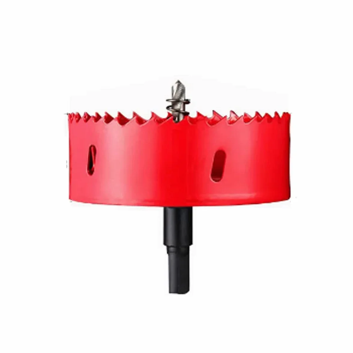 Otwornica, otwornica 200 mm, otwornice bimetaliczne M42 HSS z adapterem i wiertłem pilotującym. Głębokość cięcia 32 mm, otwieracz do cienkich metali aluminium drewno pcv tworzywo sztuczne/czerwony, 20
