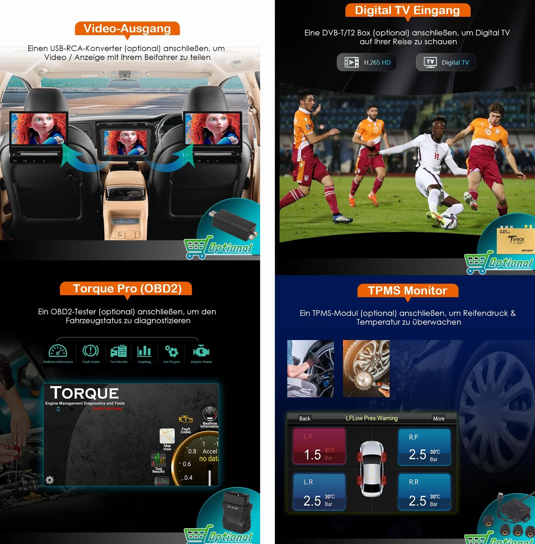 erisin 8 rdzeniowy Android 14 [4+64 GB] Radio samochodowe z nawigacją dla Mercedes Benz klasy E/CLS W211 W219 Obsługa Carplay Android Auto GPS Sat NAV DSP Bluetooth 5.0 WiFi Dab+ TPMS DVR OBD