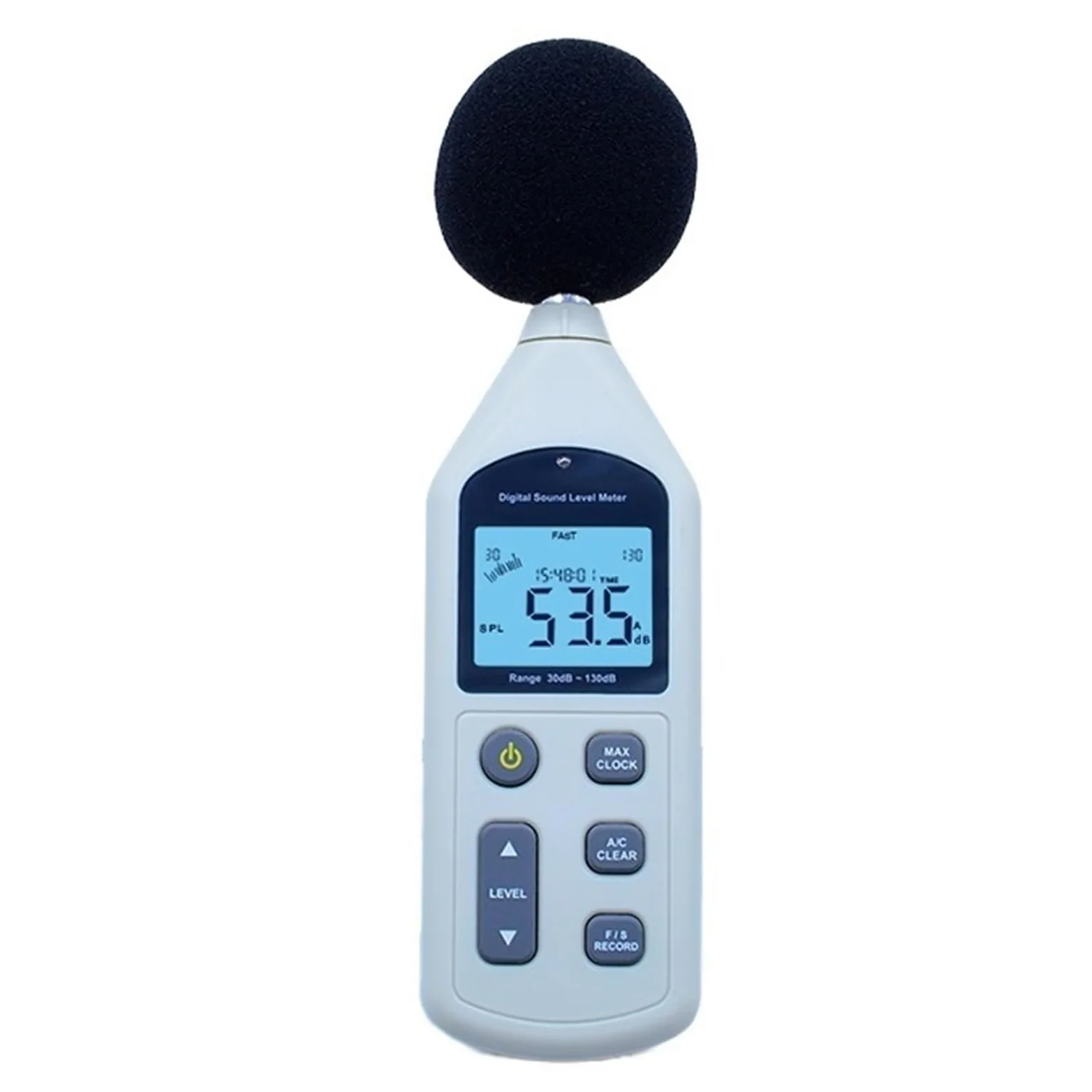 Cyfrowy Miernik Poziomu Dźwięku Testera Hałasu USB 30-130dB A/C FAST/SLOW DB Z Pudełkiem Do Przenoszenia Precyzyjny pomiar