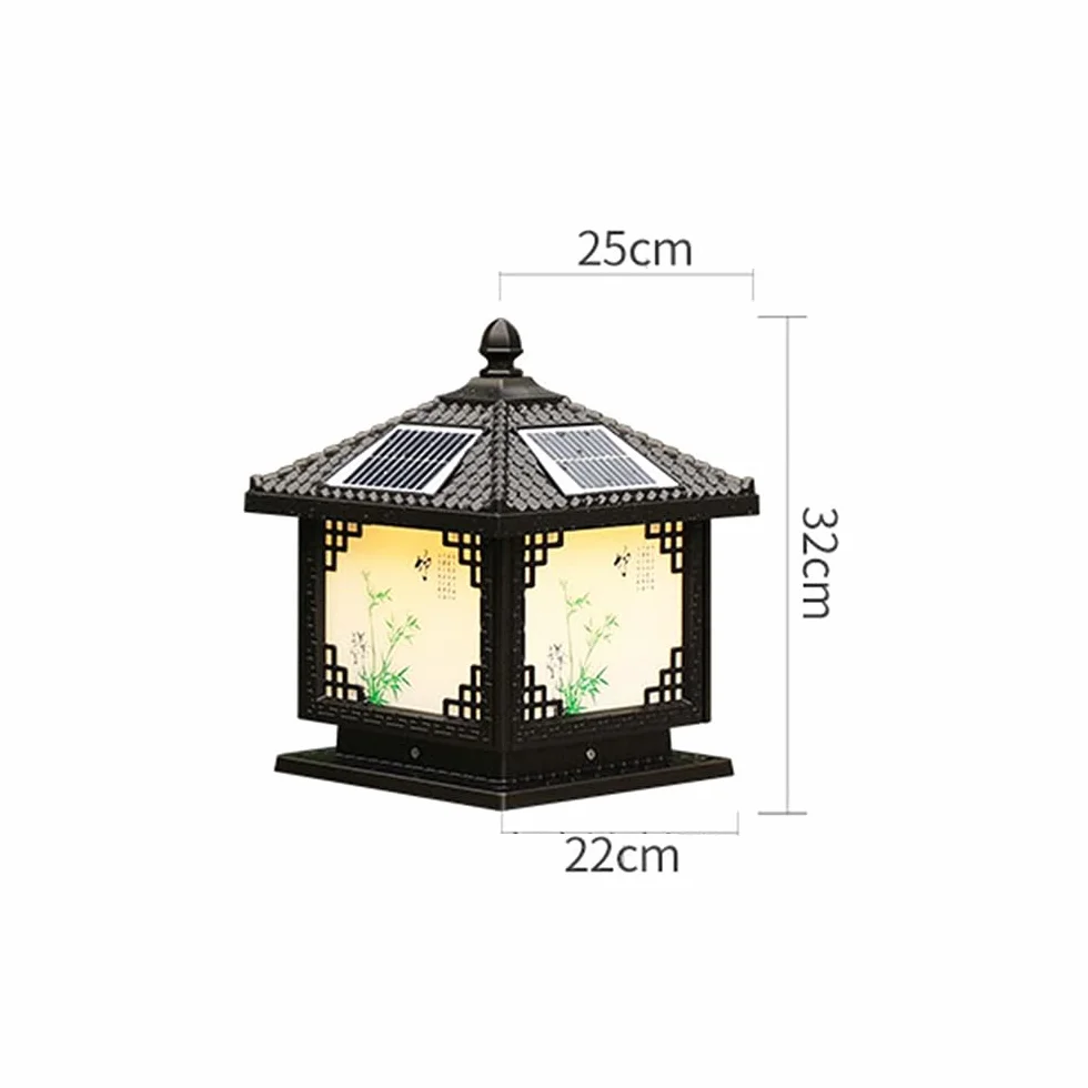 Oświetlenie Zewnętrzne Słupków, Zewnętrzne Lampy Solarne Na Słupki, Wodoodporna Lampa Led Na Słupki Do Ogrodzeń, Tarasów Lub Ogrodów, Pasująca Do Słupków Drewnianych 4X4, 6X6 Ze Szkłem Aluminiowym, Cz