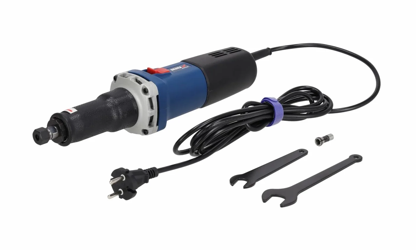 Dedra DED7948 – szlifierka prosta 550 W, regulacja prędkości 7000–34000 obr/min, trzpień 6 mm, 3 m przewód, 1,75 kg