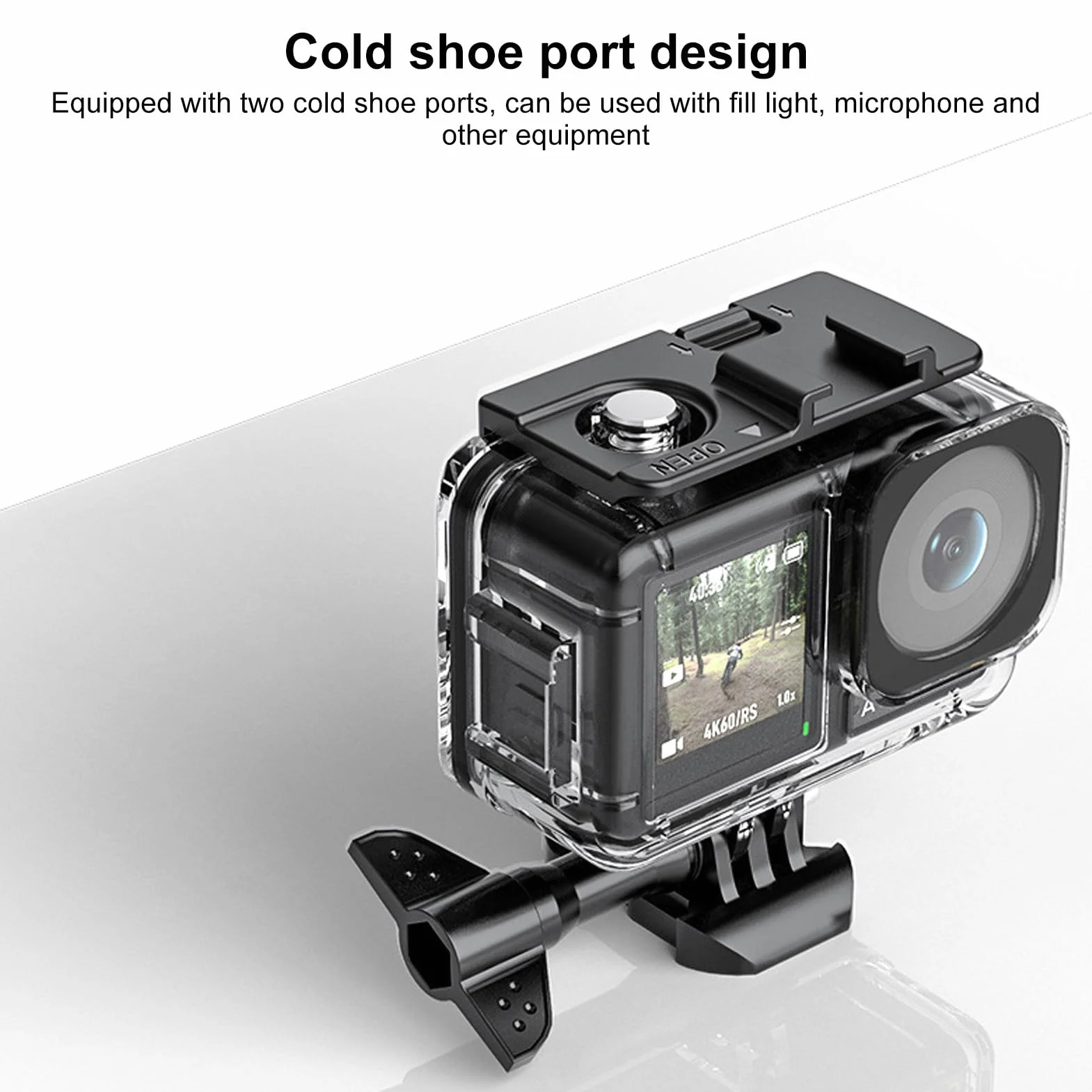 Wodoodporna Obudowa DJI Action 3 60M Podwodna Ochronna z Adapterami i Filtrami