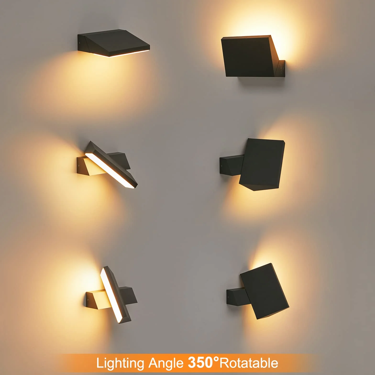 Lampa ścienna LED zewnętrzna, nowoczesne oświetlenie zewnętrzne, 11 W, IP65, wodoszczelne