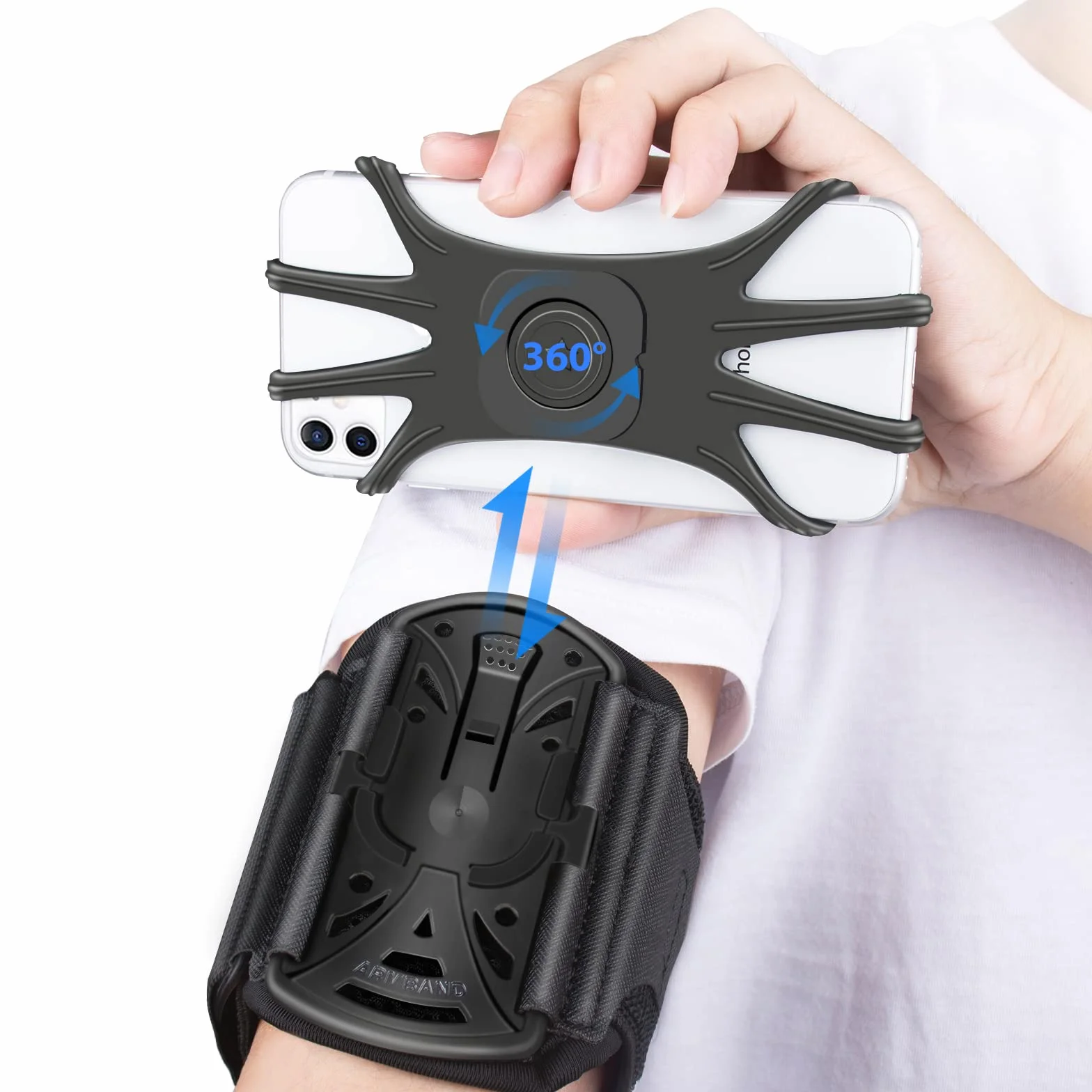 Pokrowiec na telefon sportowy obracany 360° uniwersalny pasek