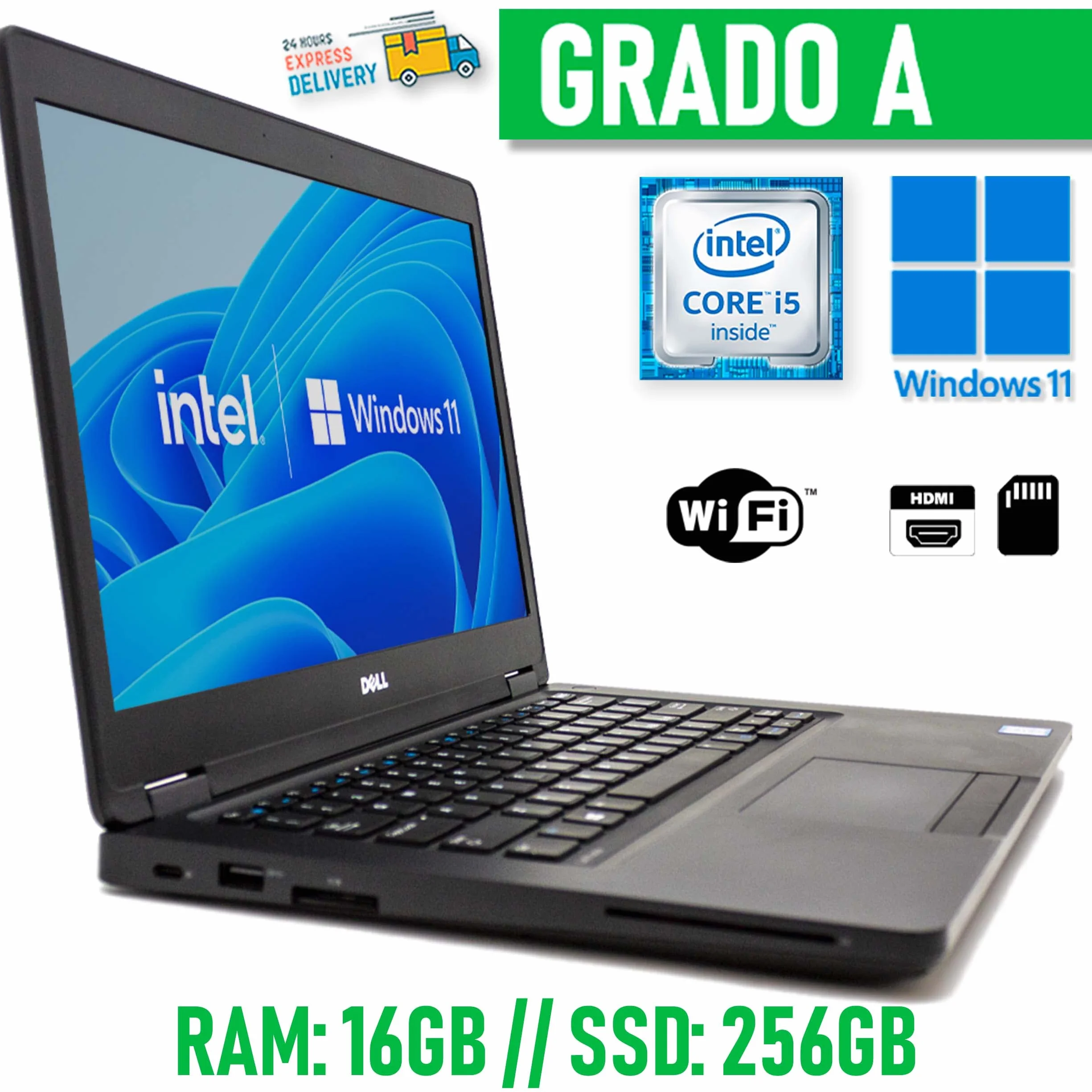 DELL Latitude 5480 Notebook Core i5 14" Full HD 16GB RAM 256GB SSD Windows 11 Pro