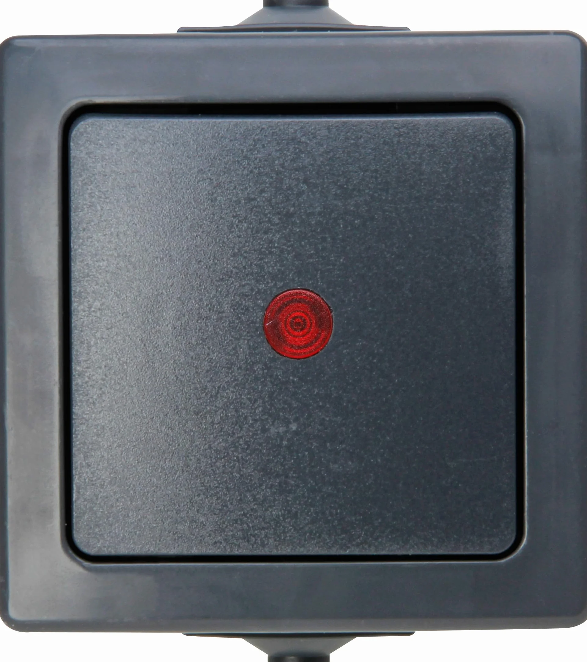 Kopp Nautic przełącznik kontrolny, natynkowy, do wilgotnych pomieszczeń, 250 V (10 A), IP44, antracyt, 566615003