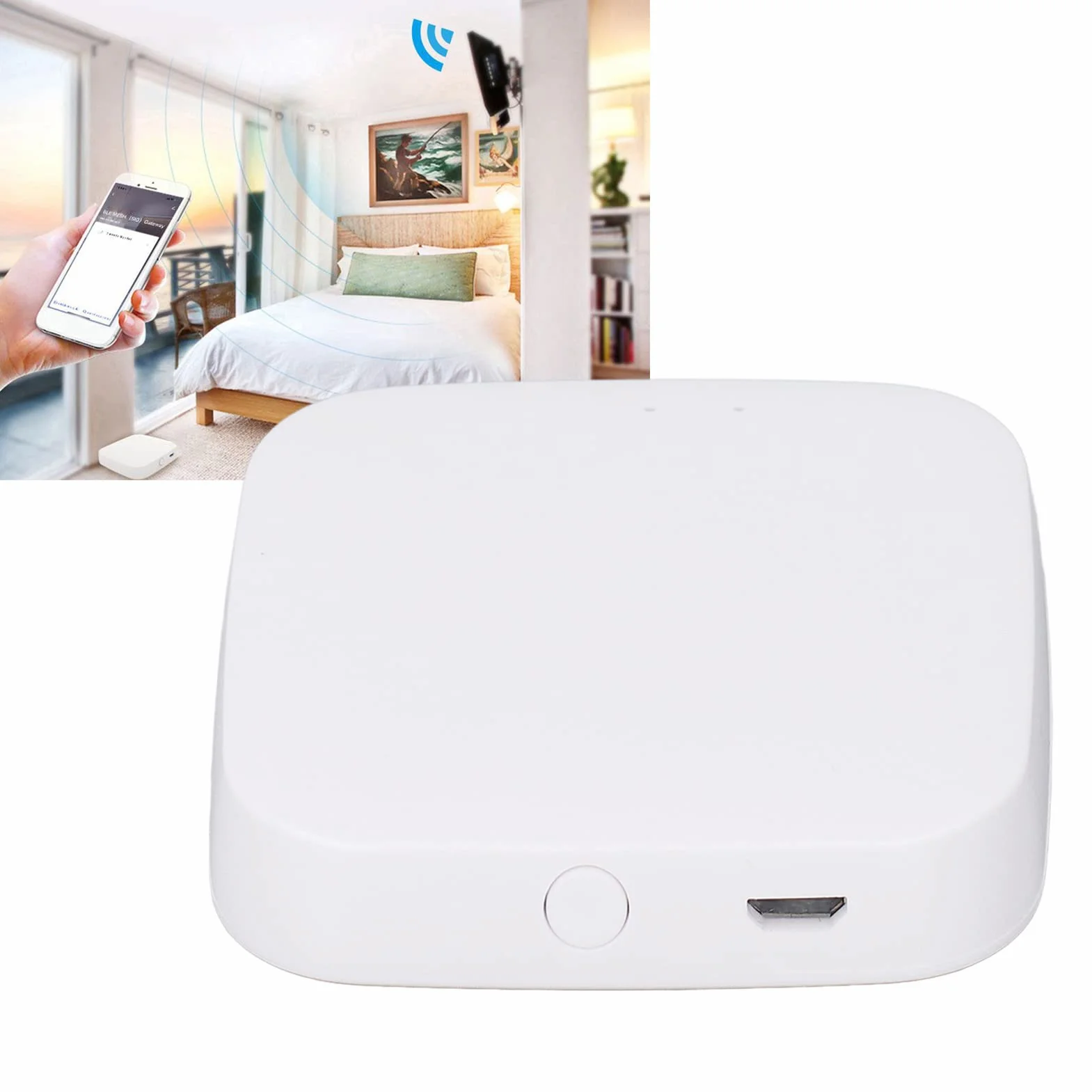 Inteligentny Koncentrator Domowy WiFi Bluetooth Gateway Hub Mini Pilot Zdalnego Sterowania Mesh Router Bezprzewodowy Wykrywanie Podczerwieni Tuya ZigBee