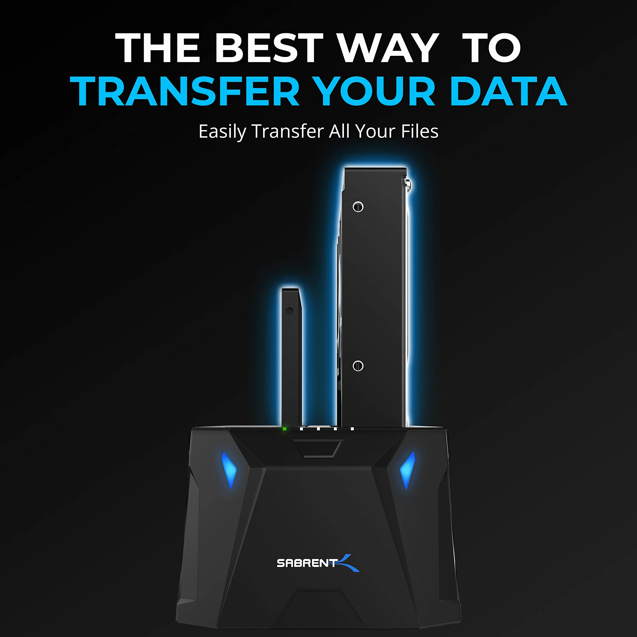 SABRENT 2 Bay USB A Stacja dokująca do dysków twardych 5 Gbps 2,5" 3,5" SATA HDD SSD Dock z klonowaniem offline EC HD2B