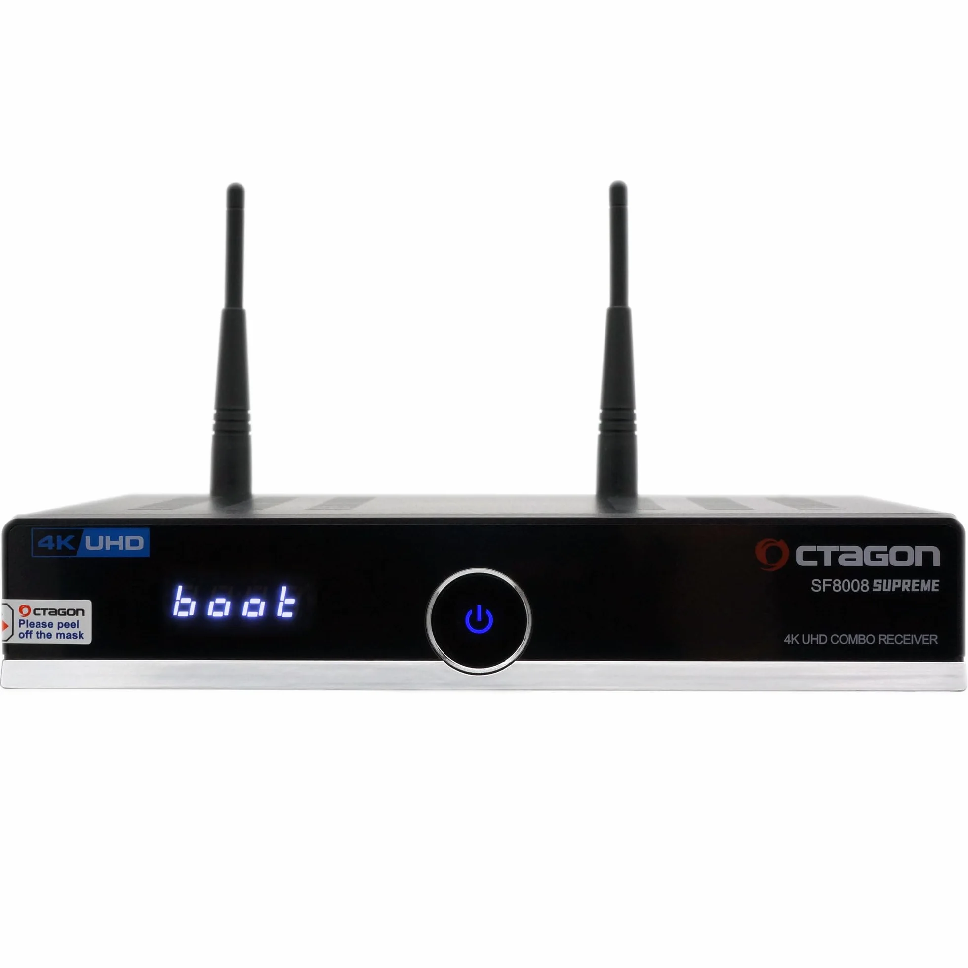 Octagon SF8008 4K Combo Supreme odbiornik telewizyjny DVB-T2/kablowy E2 Linux Smart TV Box 2.4/5G Dual-Band WiFi 500 GB SSD M.2