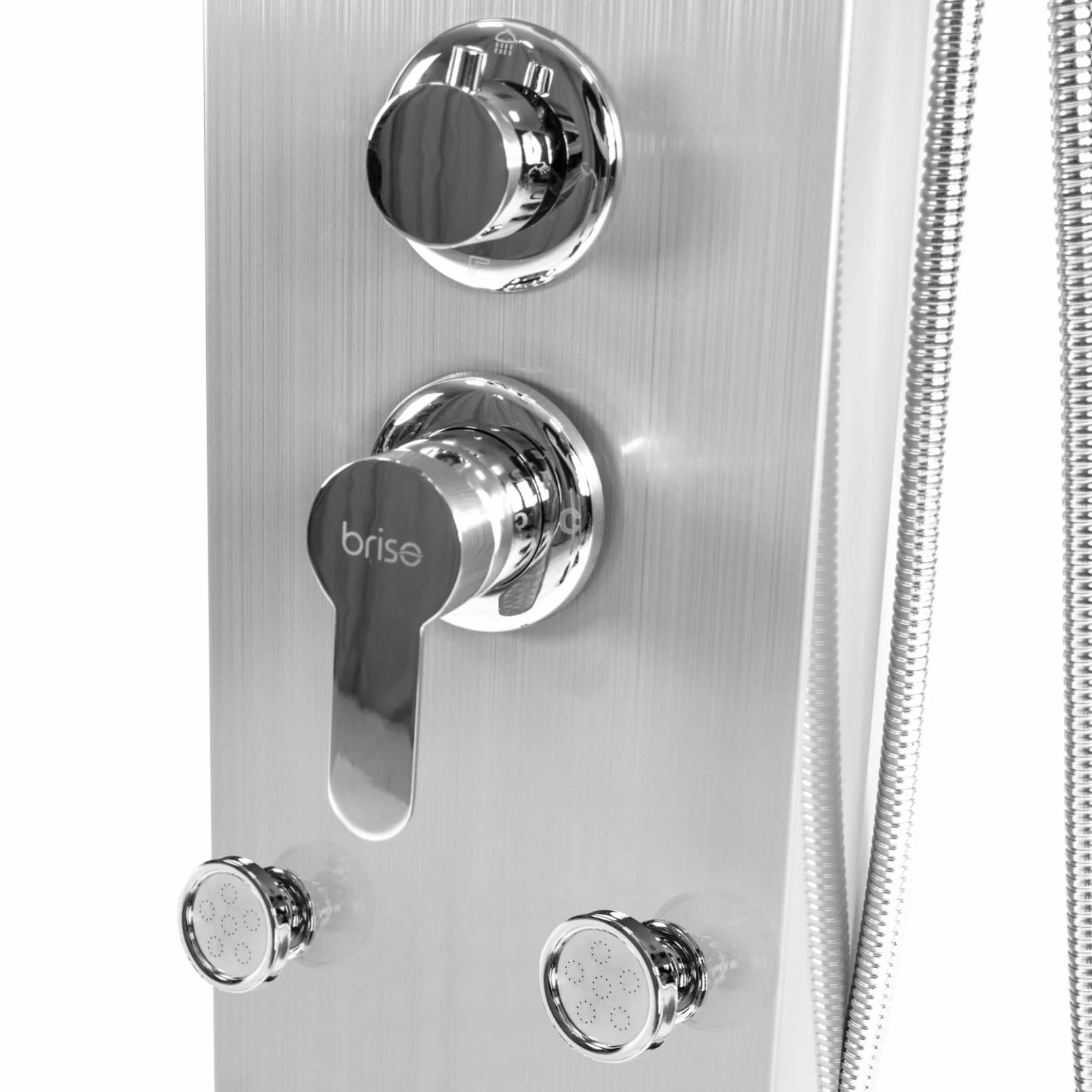 ZOLTA Panel Prysznicowy z Hydromasażem – Kolumna Prysznicowa z Baterią, Deszczownicą i Wylewką, Nowoczesny Zestaw Natryskowy do Łazienki, Komfortowa Kąpiel SPA, Funkcjonalny Design i Wysoka Jakość Wyk