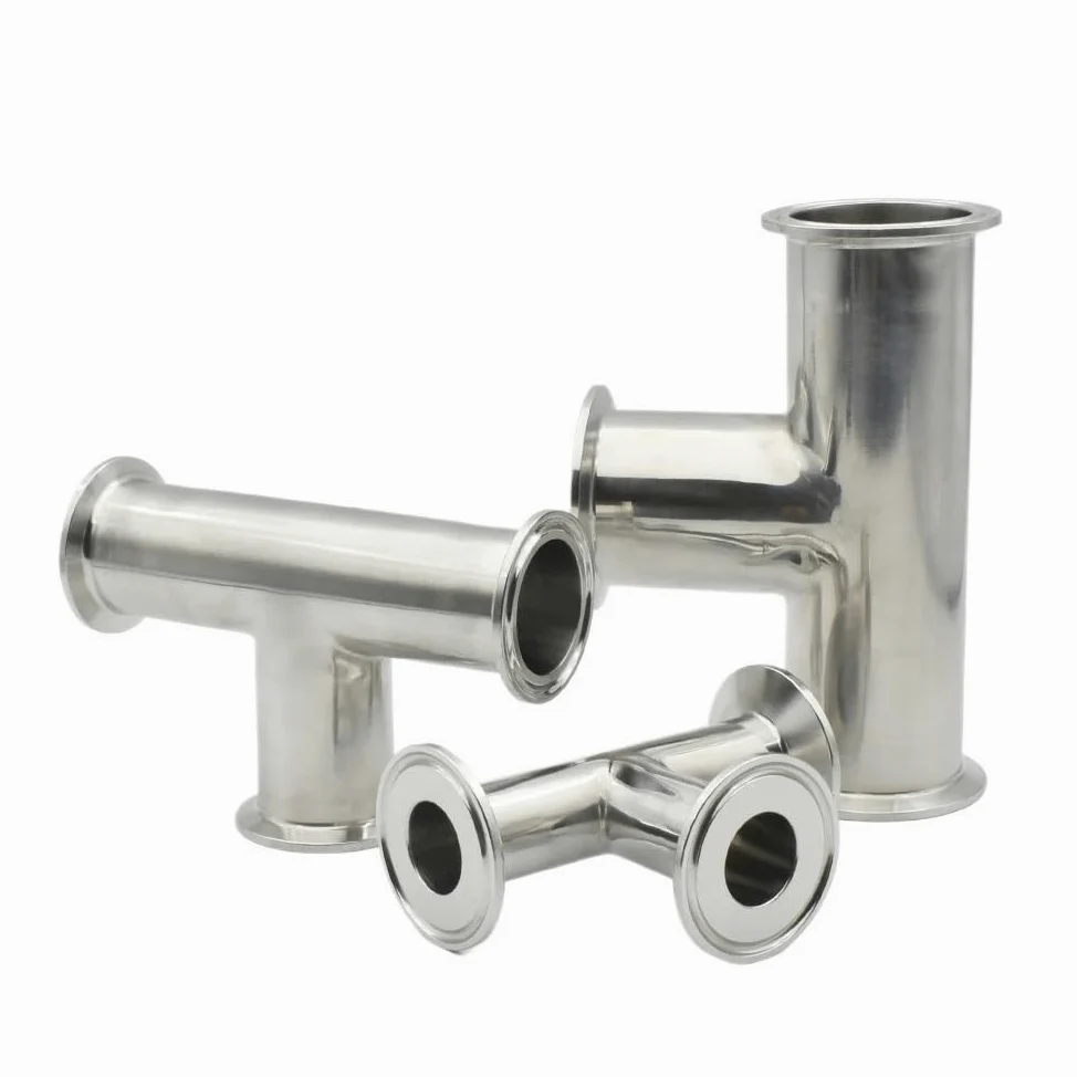 Łącznik Trójnikowy Ze Stali Nierdzewnej 304 Przemysłowy Łącznik Rurowy Typu Zaciskowego. Dostępnych Jest Wiele Rozmiarów(76mm Ferrule 91,SS316L)