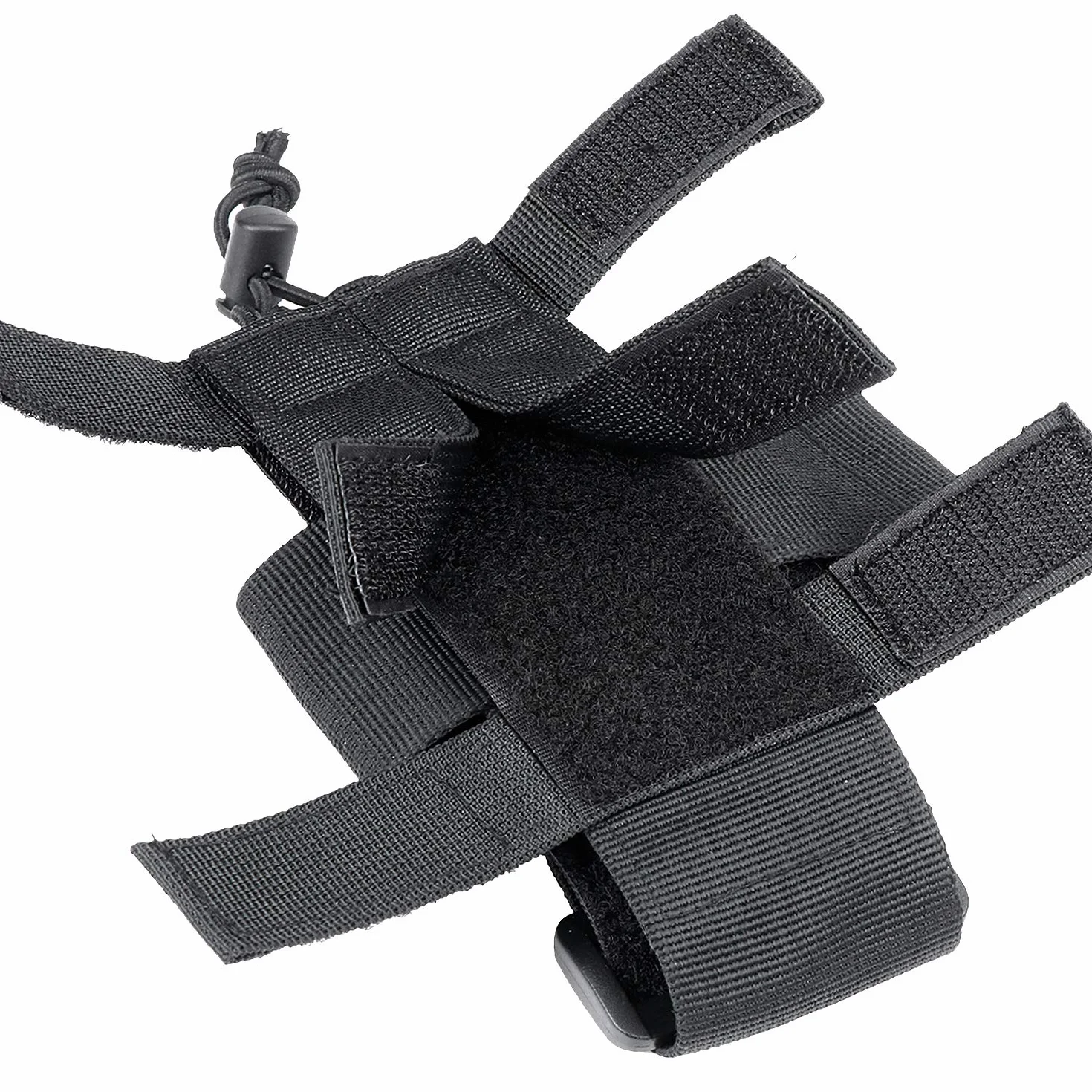 Kyrio uchwyt na radio regulowany pojemnik do przechowywania narzędzi Molle kabura na radio Walkie Talkie Heavy Duty Holder czarny