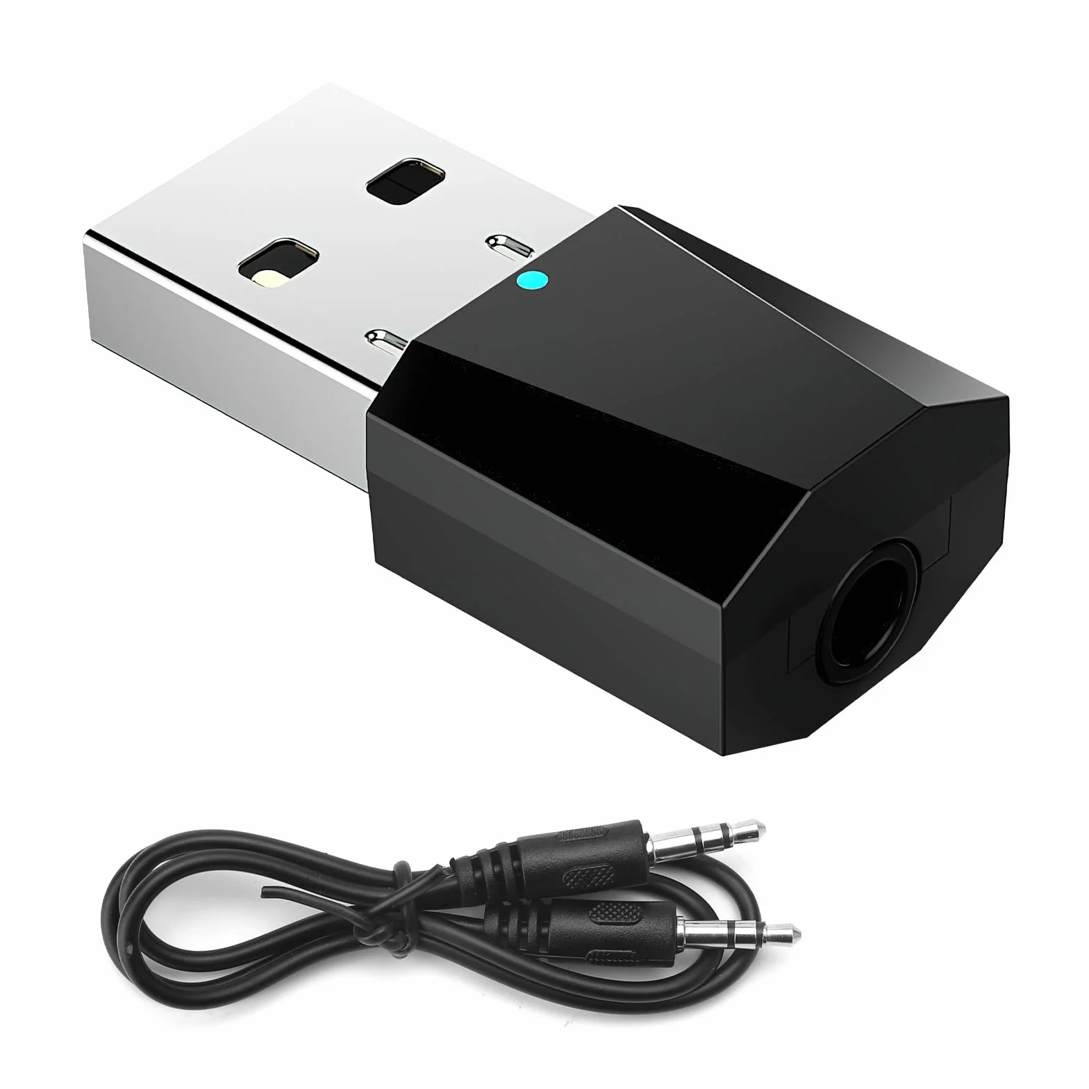 Odbiornik USB Bluetooth 5.1 z wbudowanym mikrofonem do telewizora i komputera