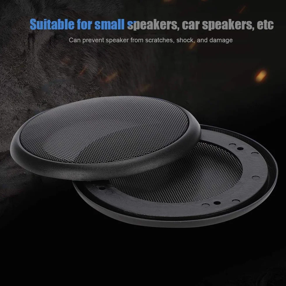 Osłony głośników 4-calowe metalowe grille subwoofera czarne